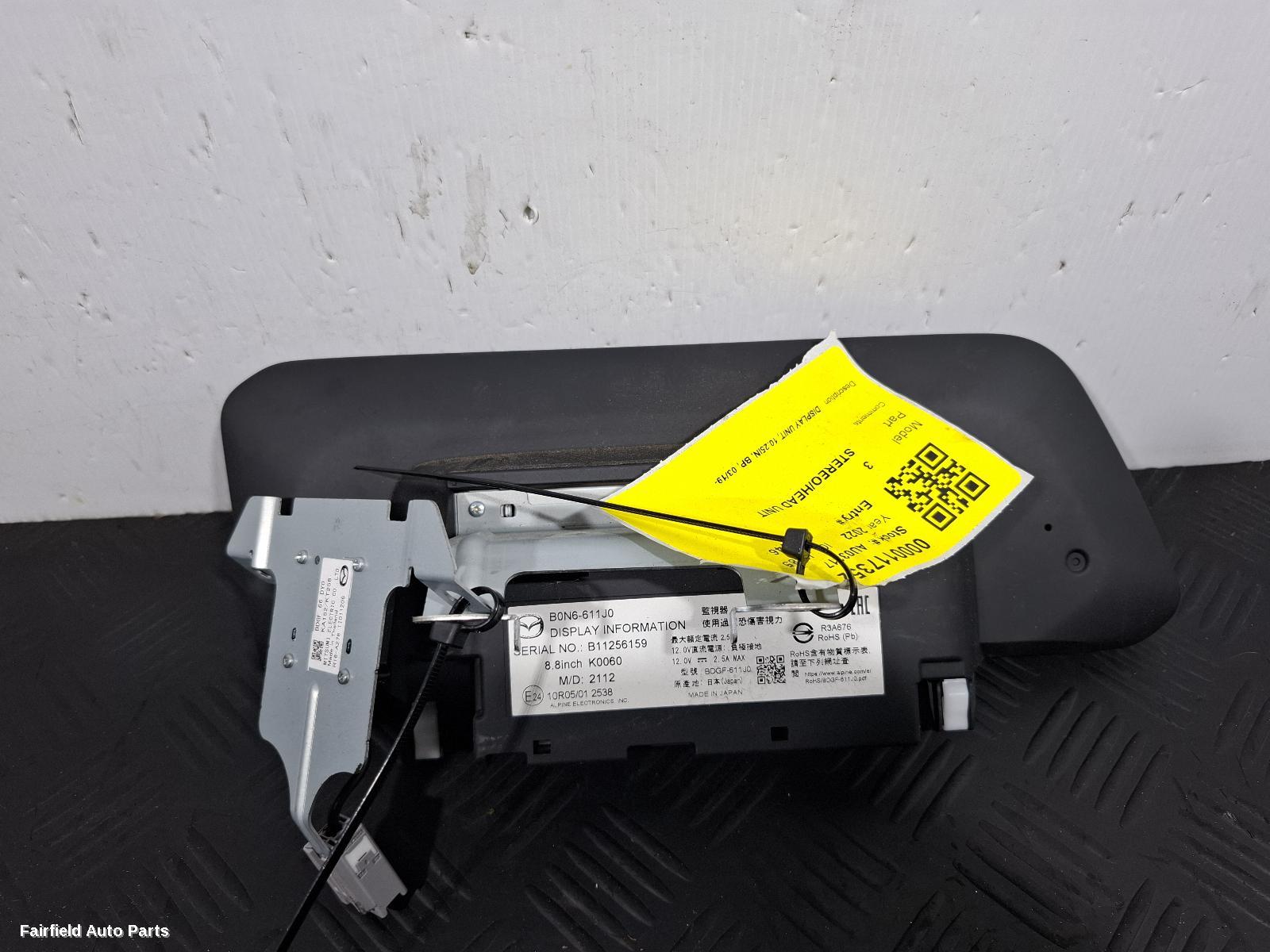 2019-2025 Mazda 3 Radio Cd Dvd Sat Tv