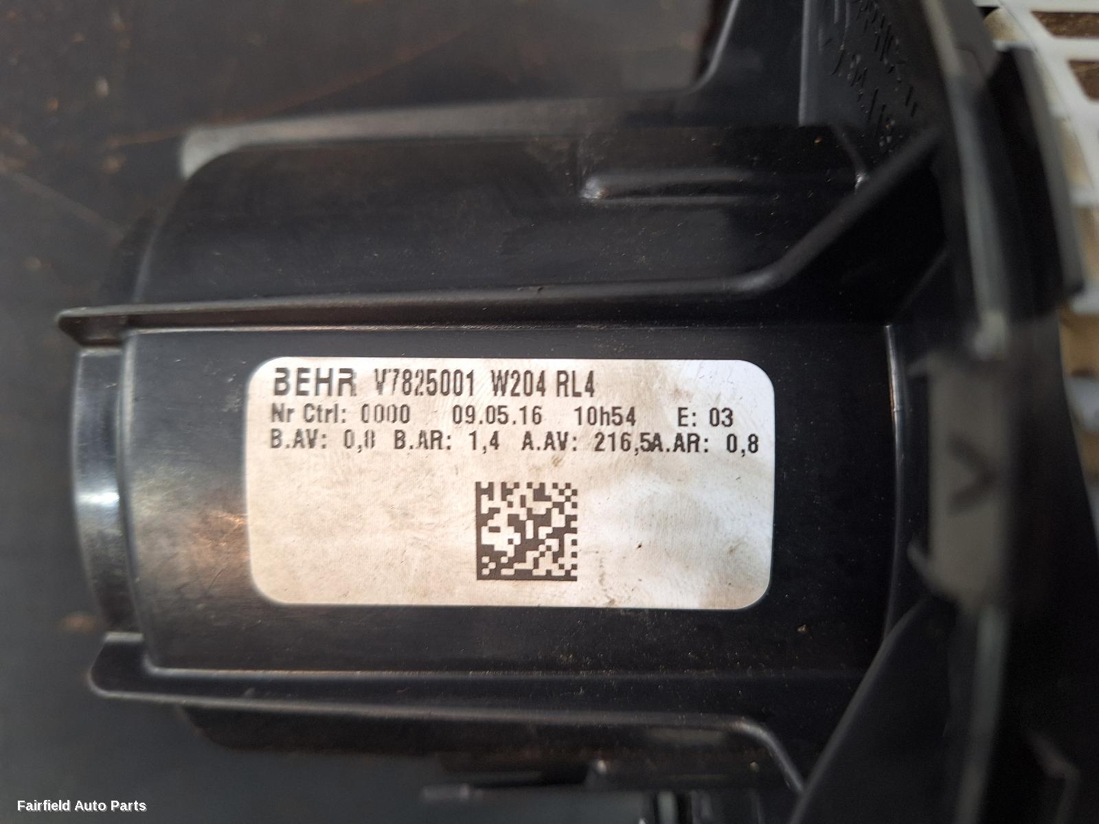 2011-2020 Mercedes Cls Class Heater Fan Motor