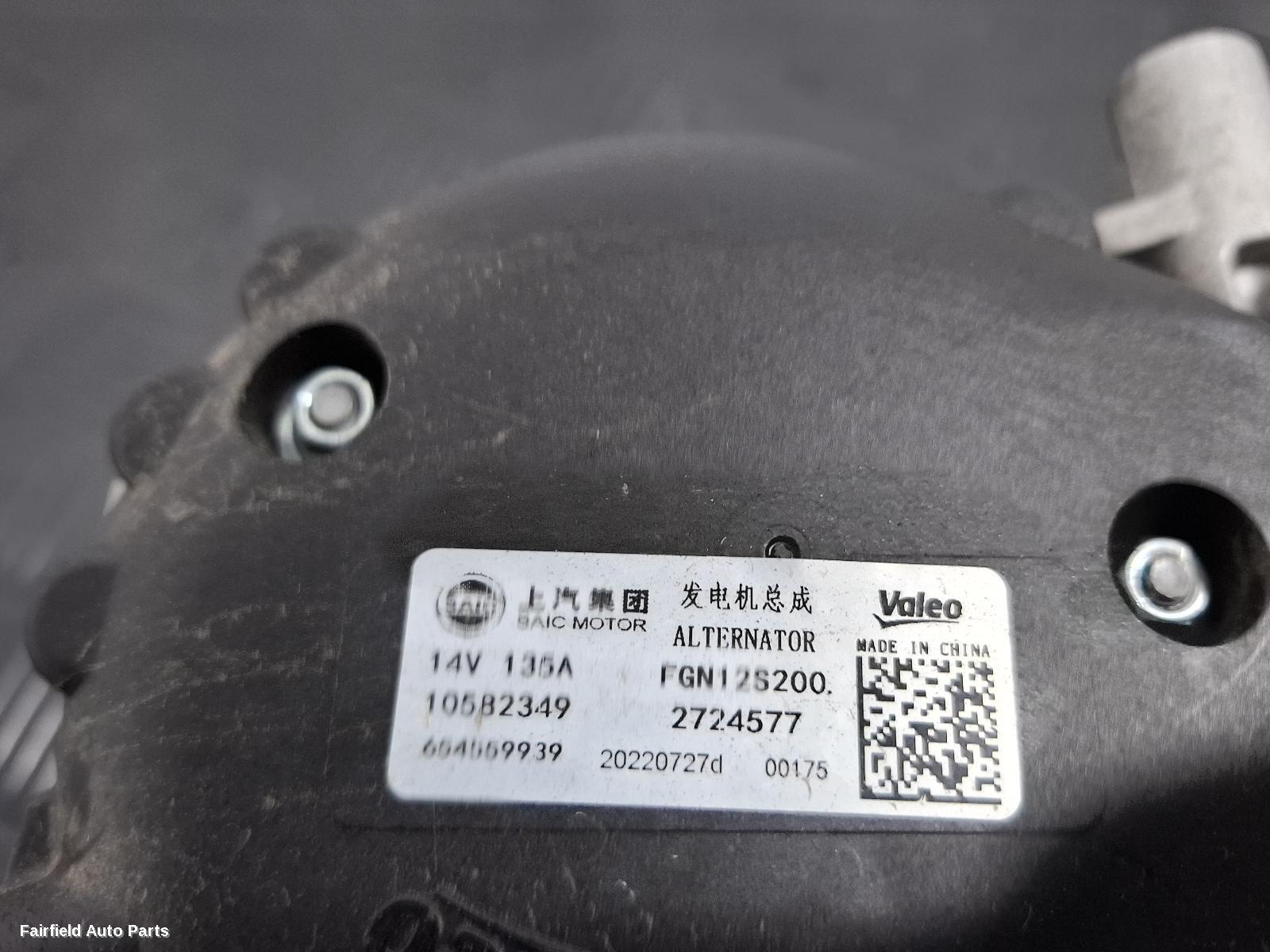 2017-2024 Mg Zs Alternator