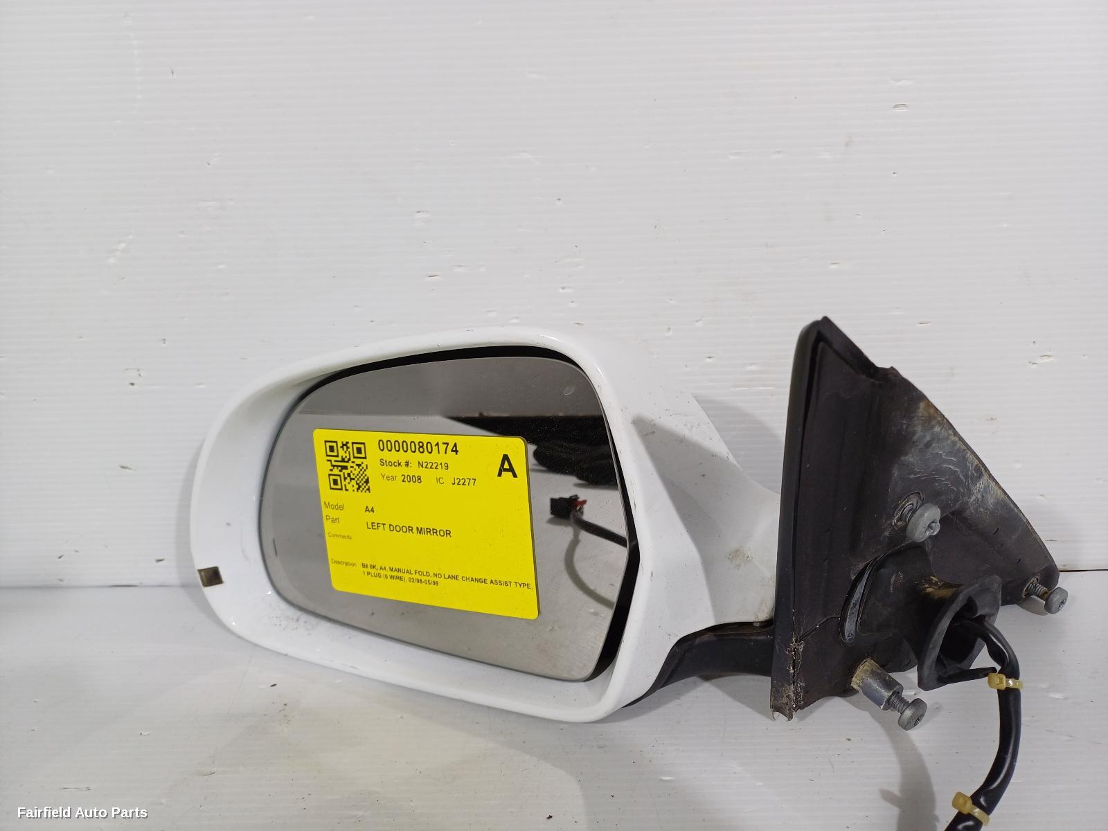 2008-2009 Audi A4 Left Door Mirror