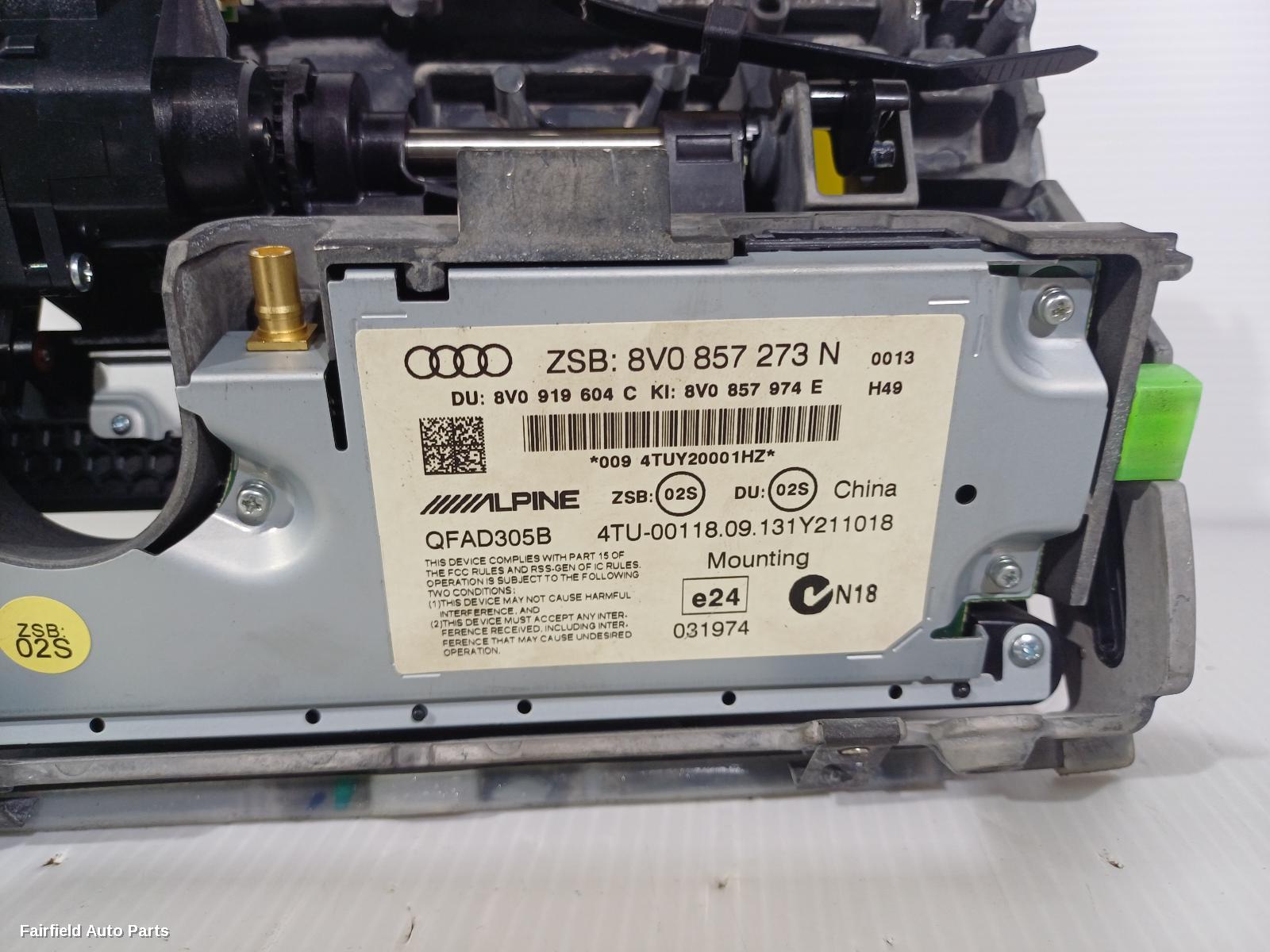2013-2020 Audi A3 Radio Cd Dvd Sat Tv