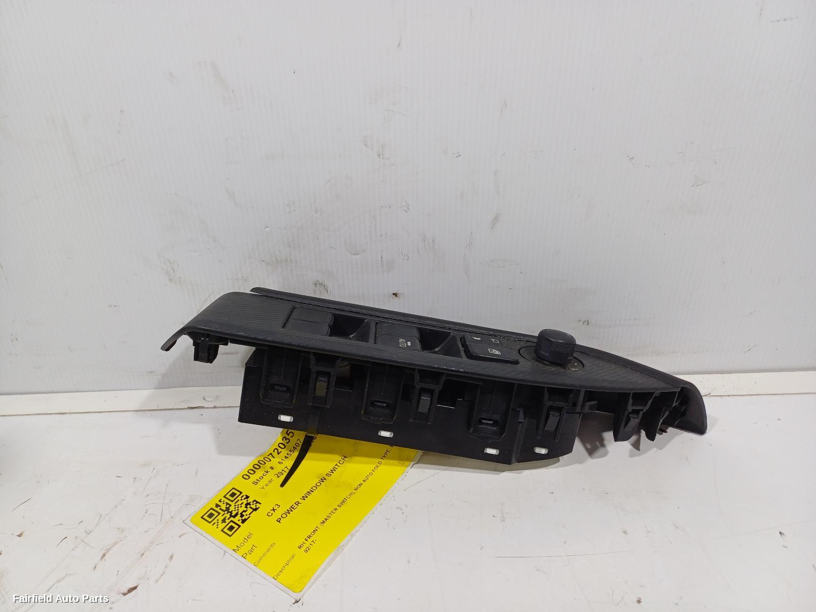 2017-2025 Mazda Cx3 Pwr Dr Wind Switch