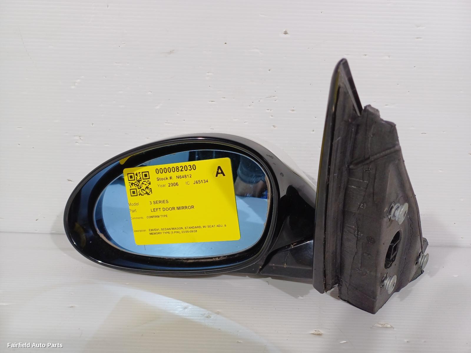 2005-2008 Bmw 3 Series Left Door Mirror