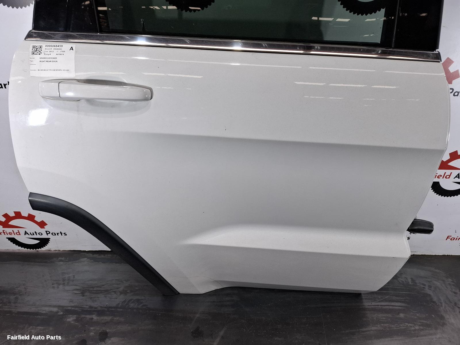 2010-2022 Jeep Grandcherokee Right Rear Door Sliding