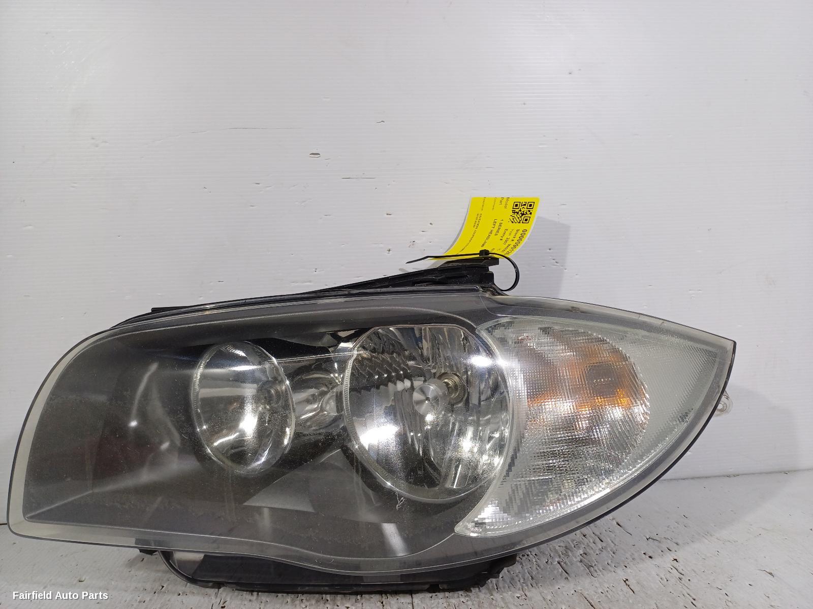 2007-2009 Bmw 1 Series Left Headlamp