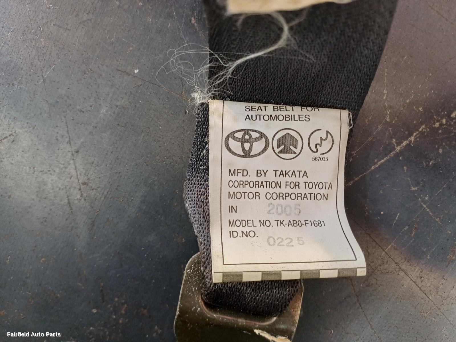 2001-2007 Toyota Corolla Seatbelt Stalk