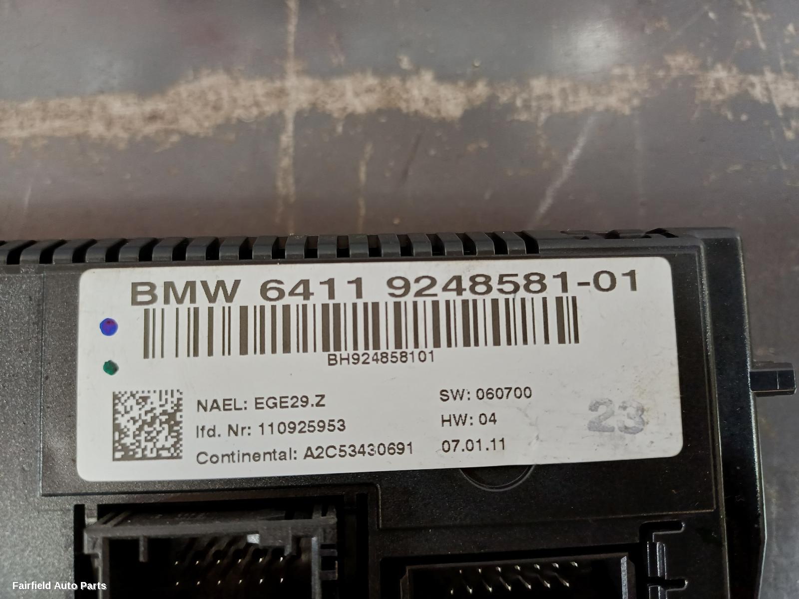 2010-2015 Bmw X1 Heater Ac Controls