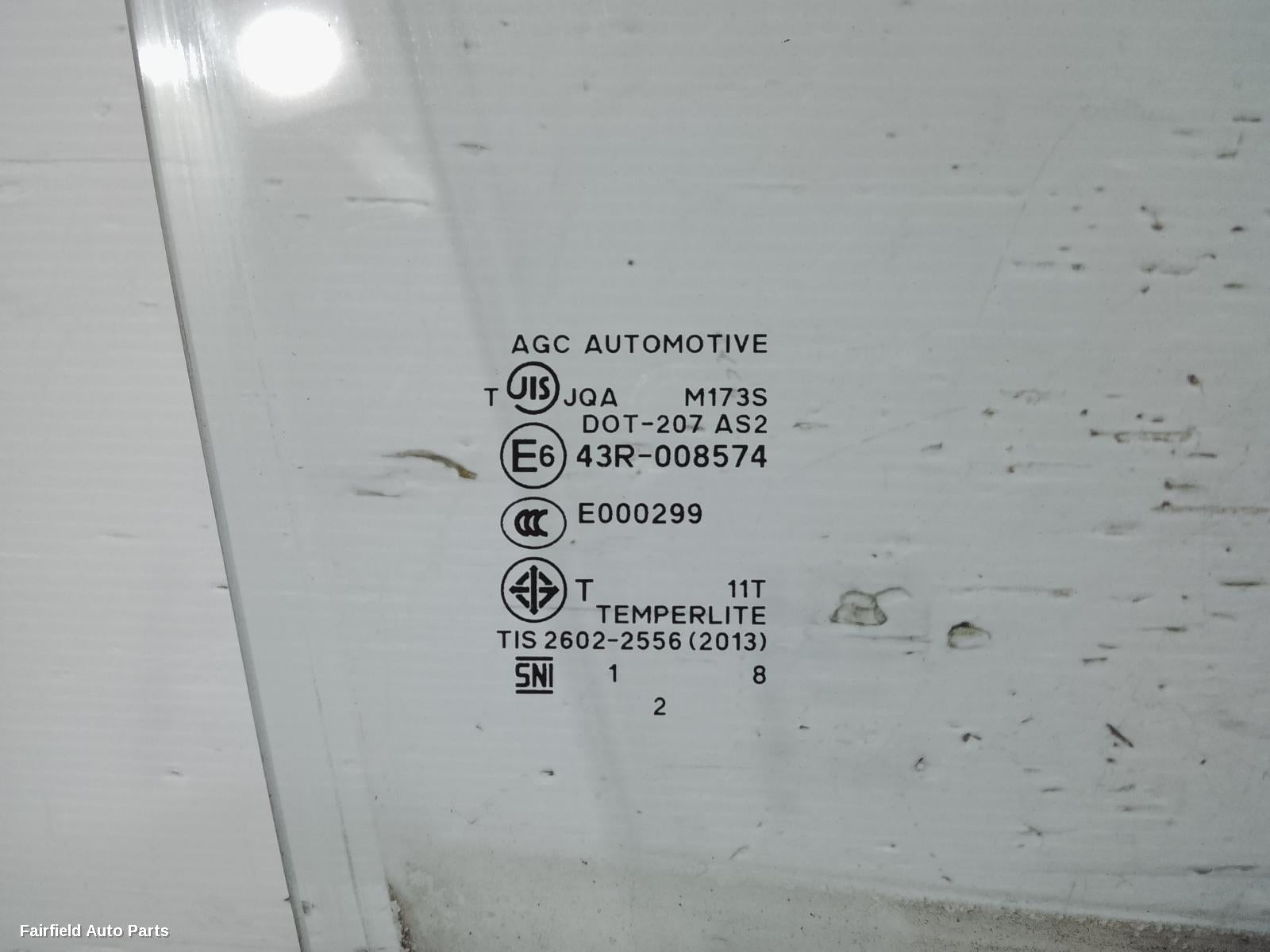 2012-2024 Mitsubishi Mirage Right Front Door Window