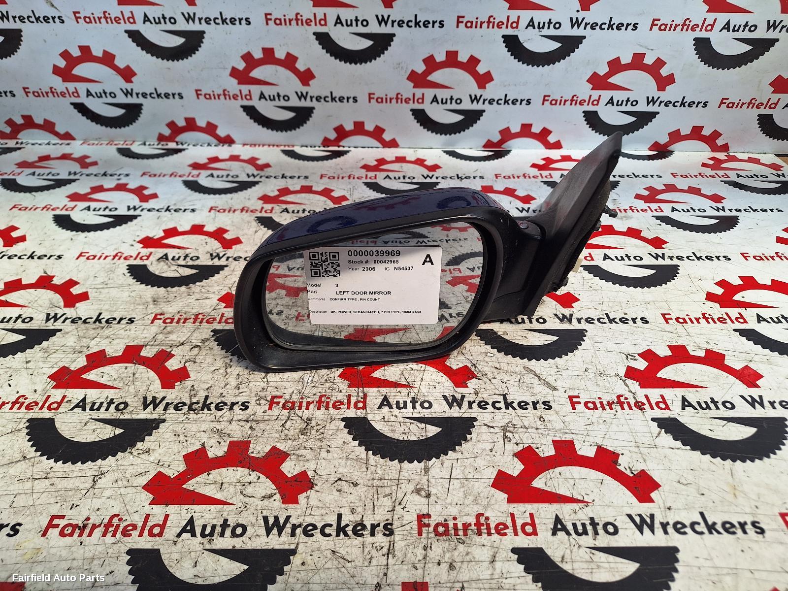 2003-2009 Mazda 3 Left Door Mirror