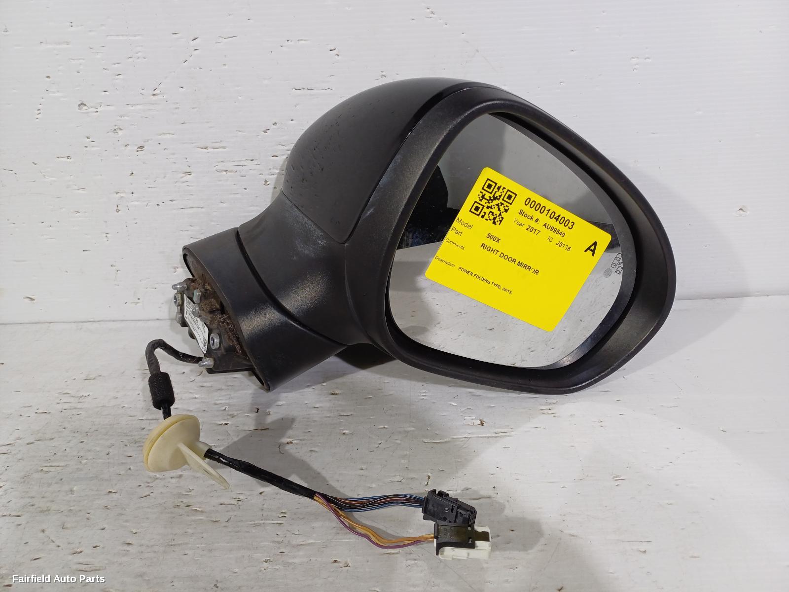2015-2021 Fiat 500x Right Door Mirror