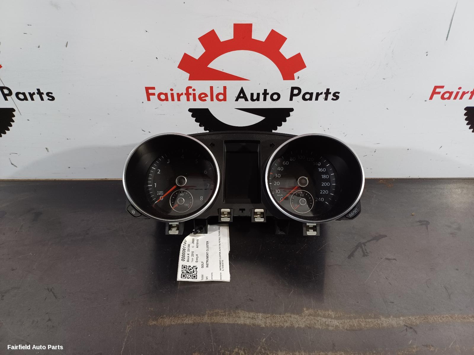2008-2016 Volkswagen Golf Instrument Cluster