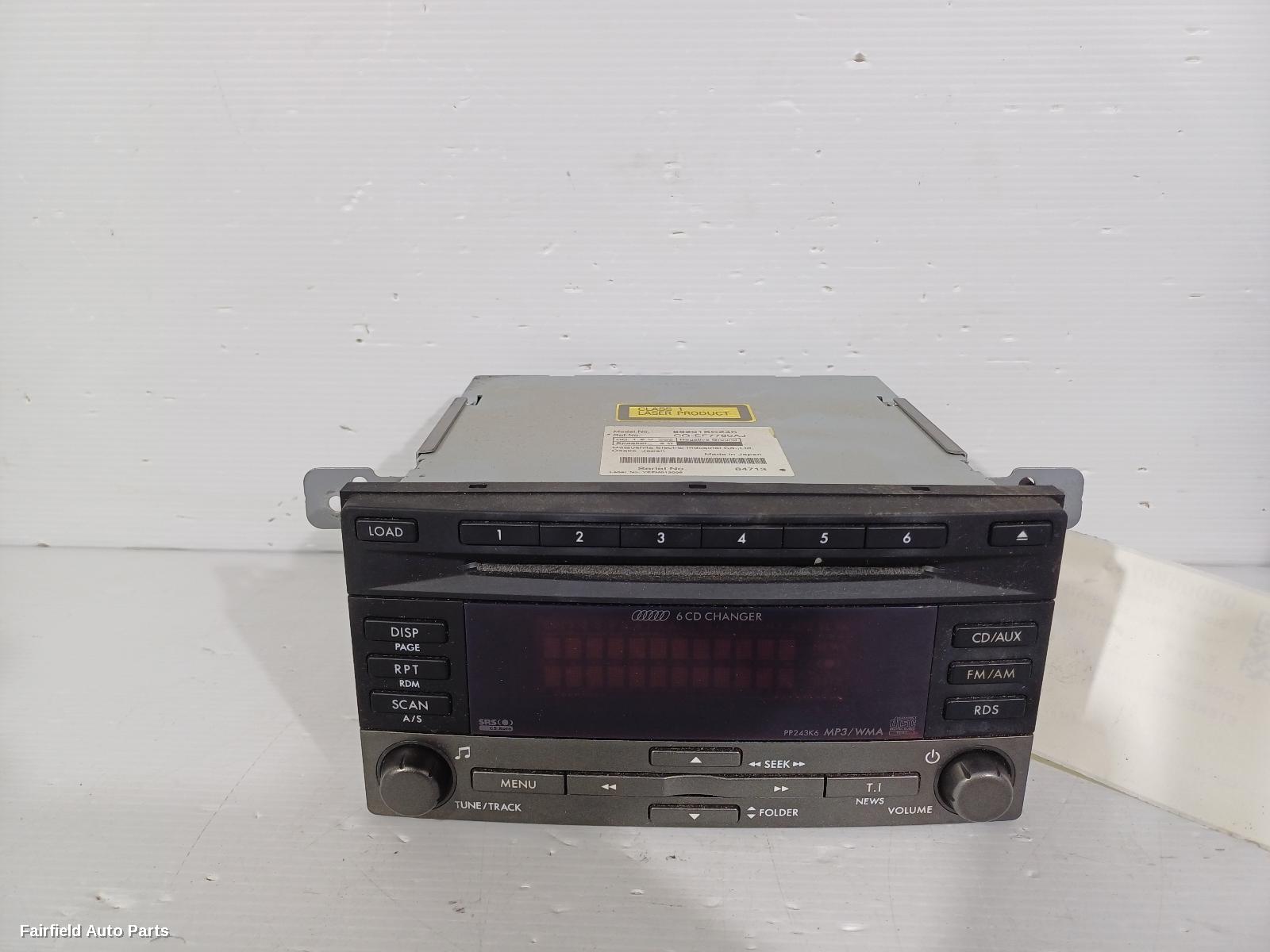 2008-2012 Subaru Forester Radio Cd Dvd Sat Tv