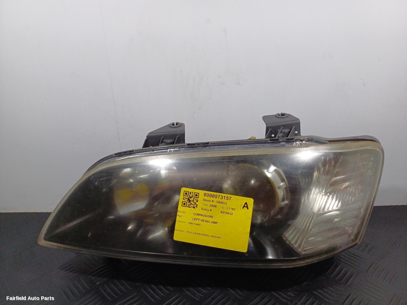 2006-2010 Holden Commodore Left Headlamp