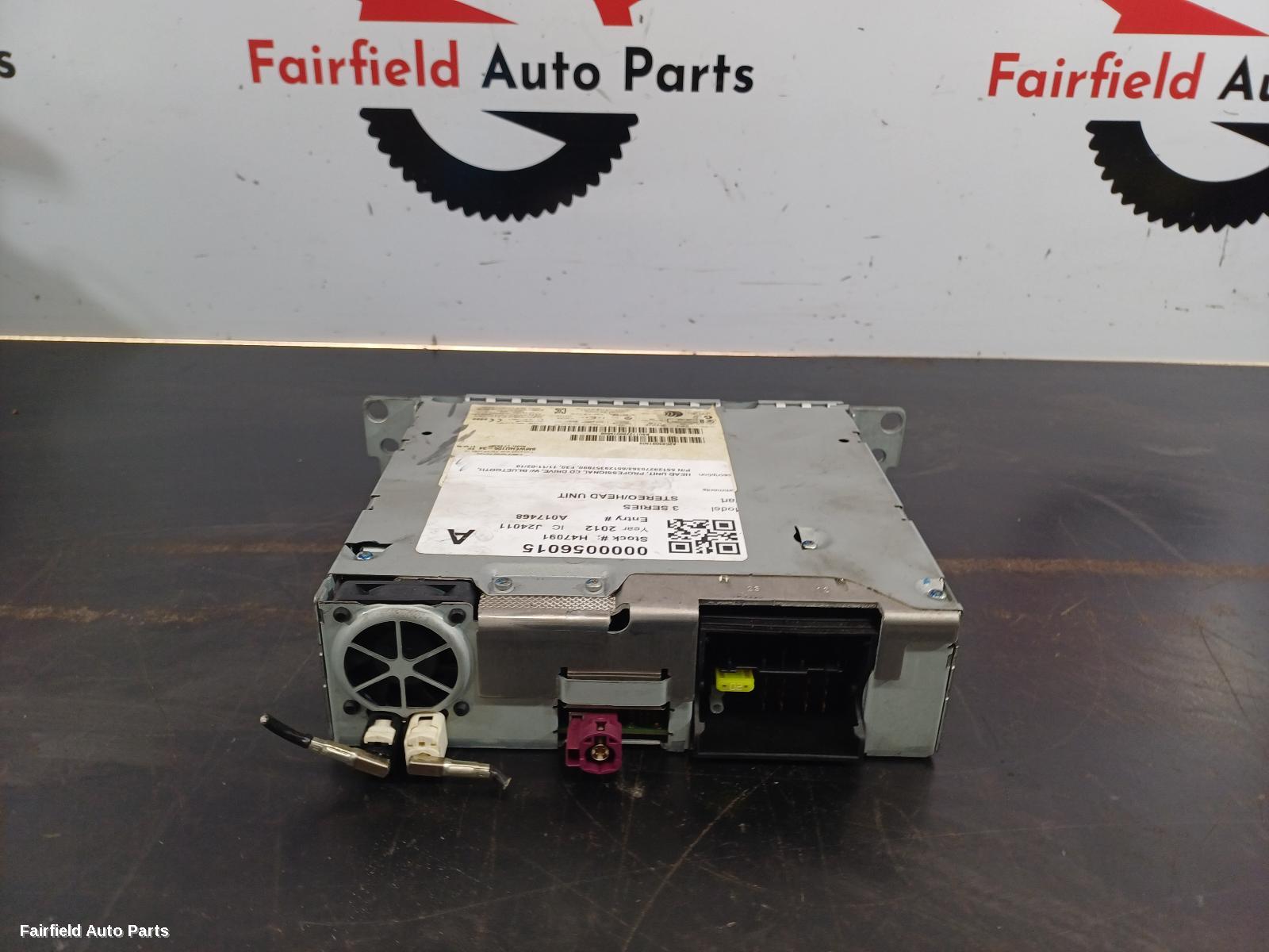 2011-2019 Bmw 3 Series Radio Cd Dvd Sat Tv