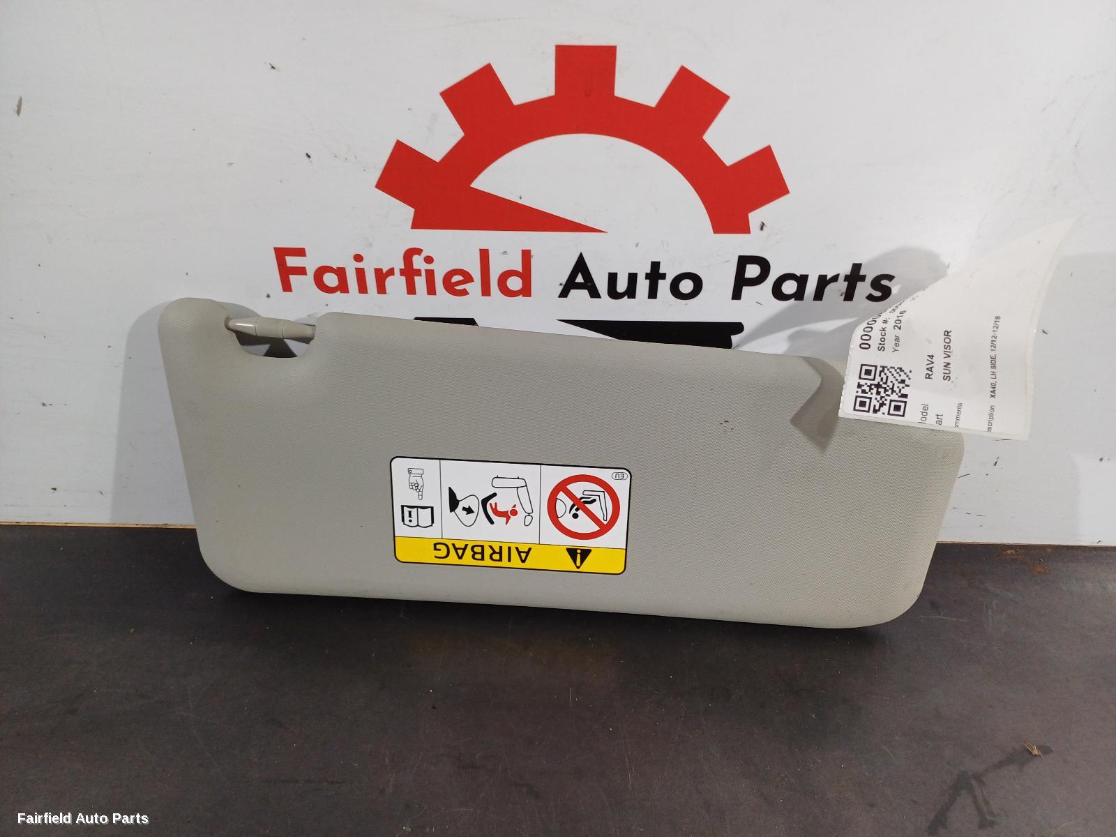 2012-2018 Toyota Rav4 Sunvisor