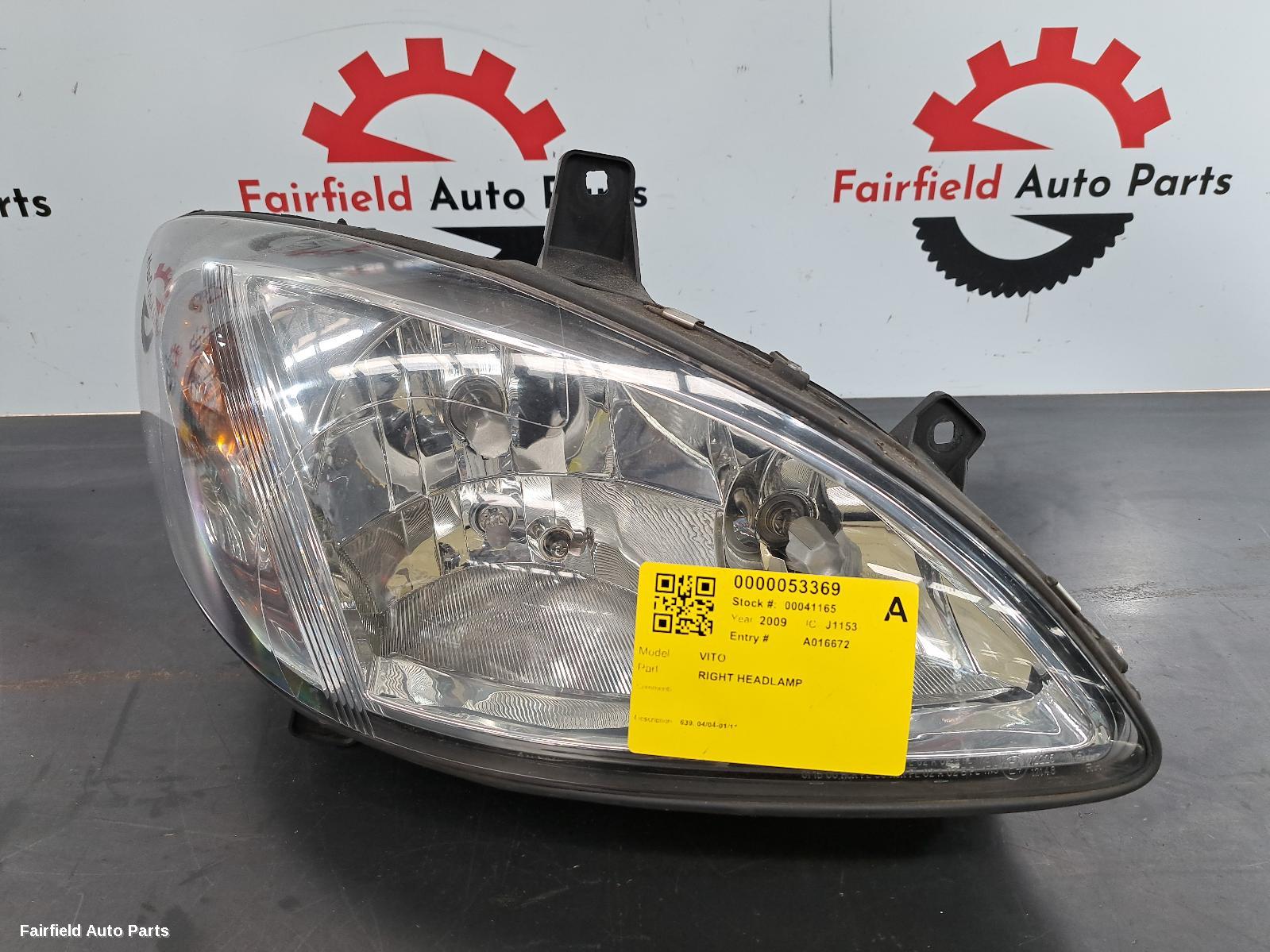2004-2011 Mercedes Vito Right Headlamp