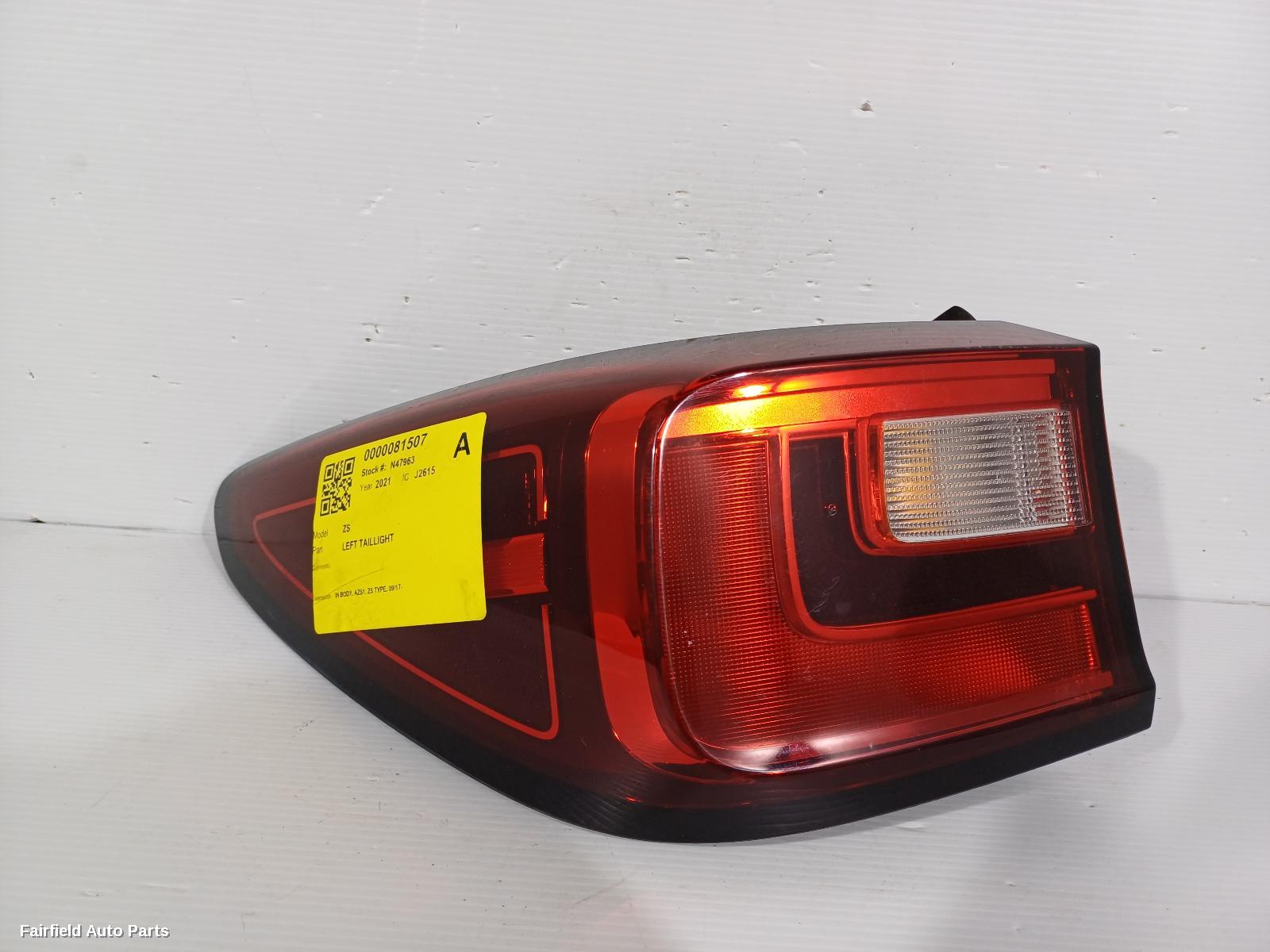 2017-2024 Mg Zs Left Taillight