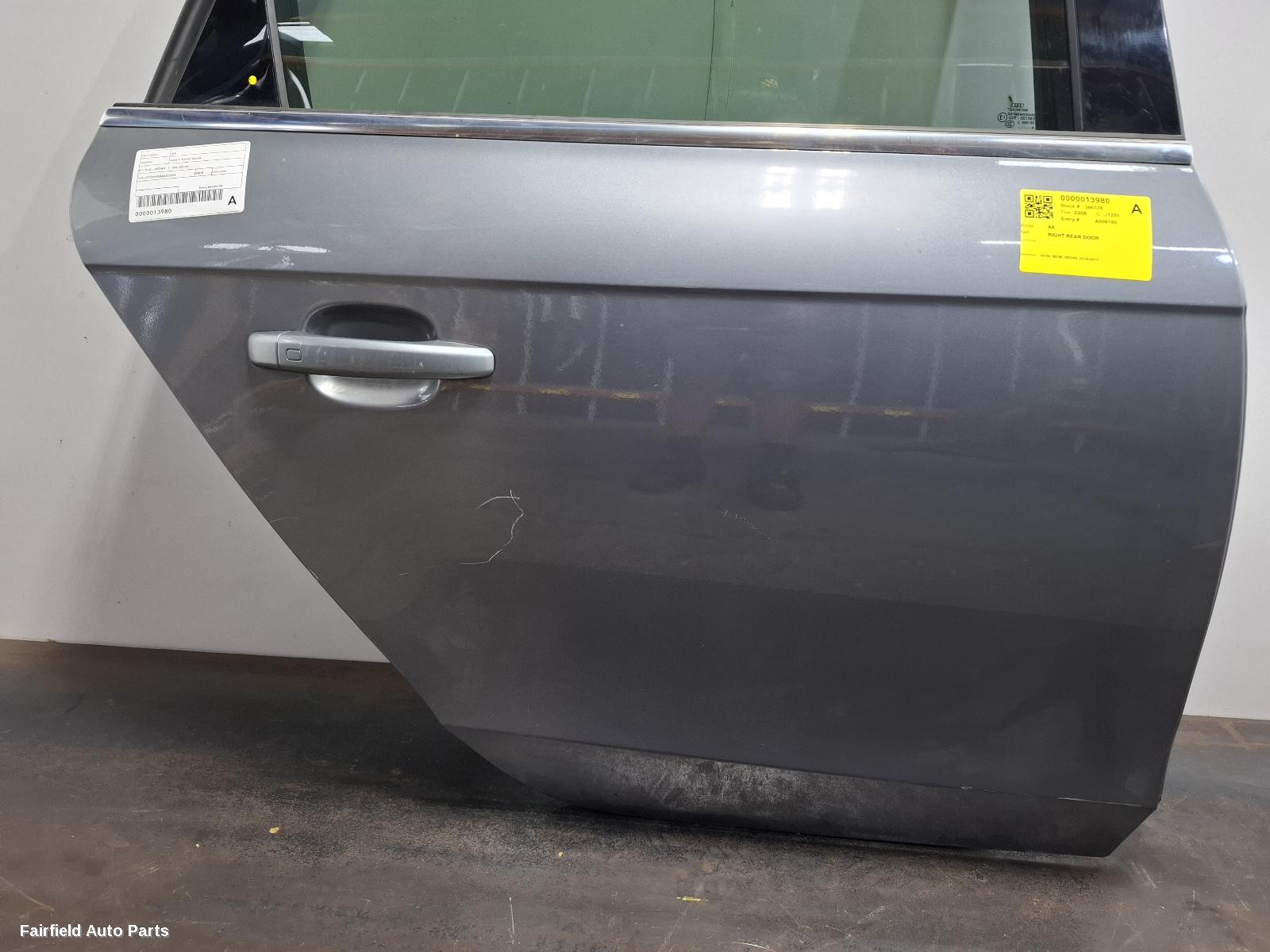 2008-2016 Audi A4 Right Rear Door Sliding