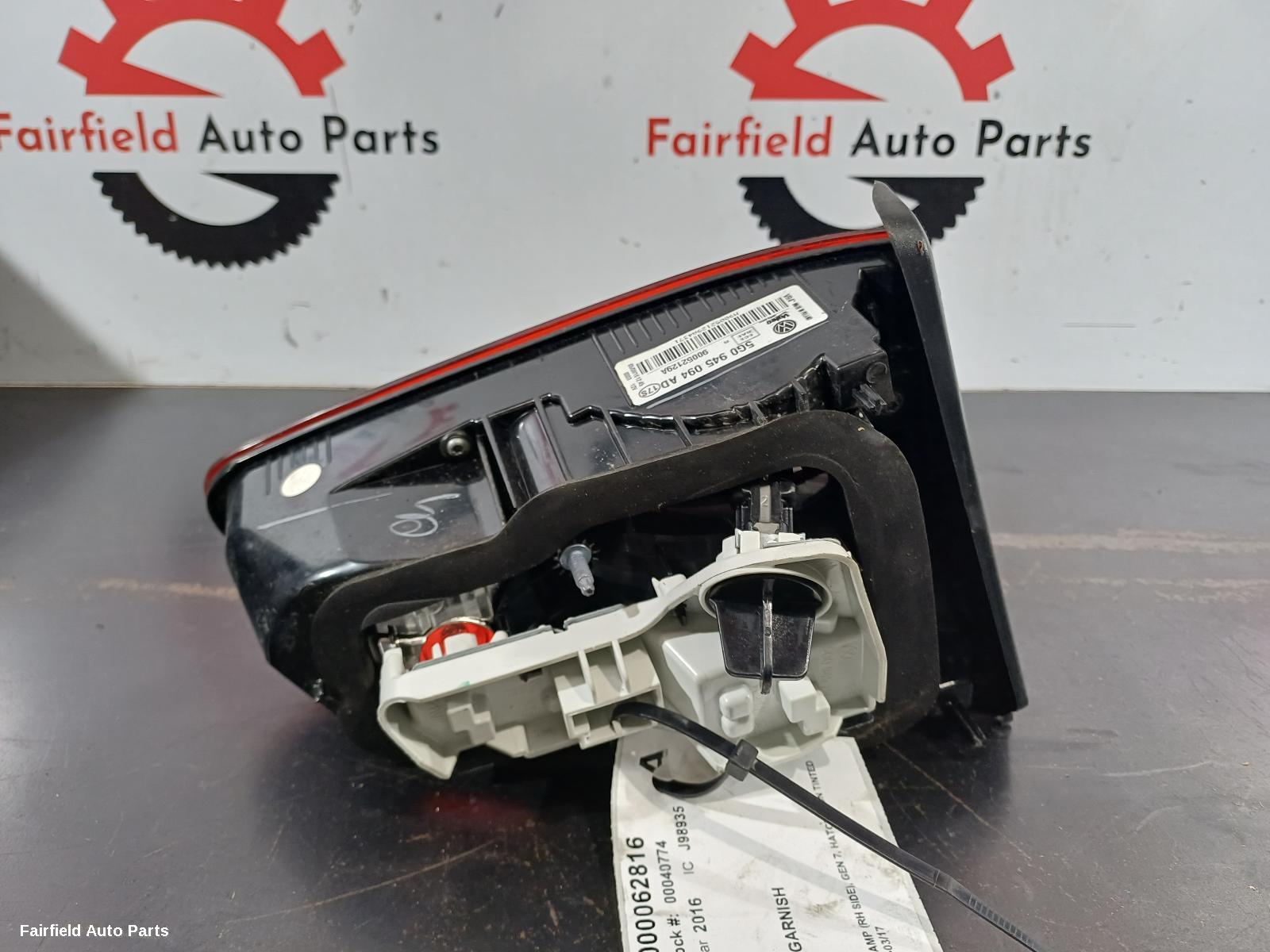 2012-2017 Volkswagen Golf Rear Garnish