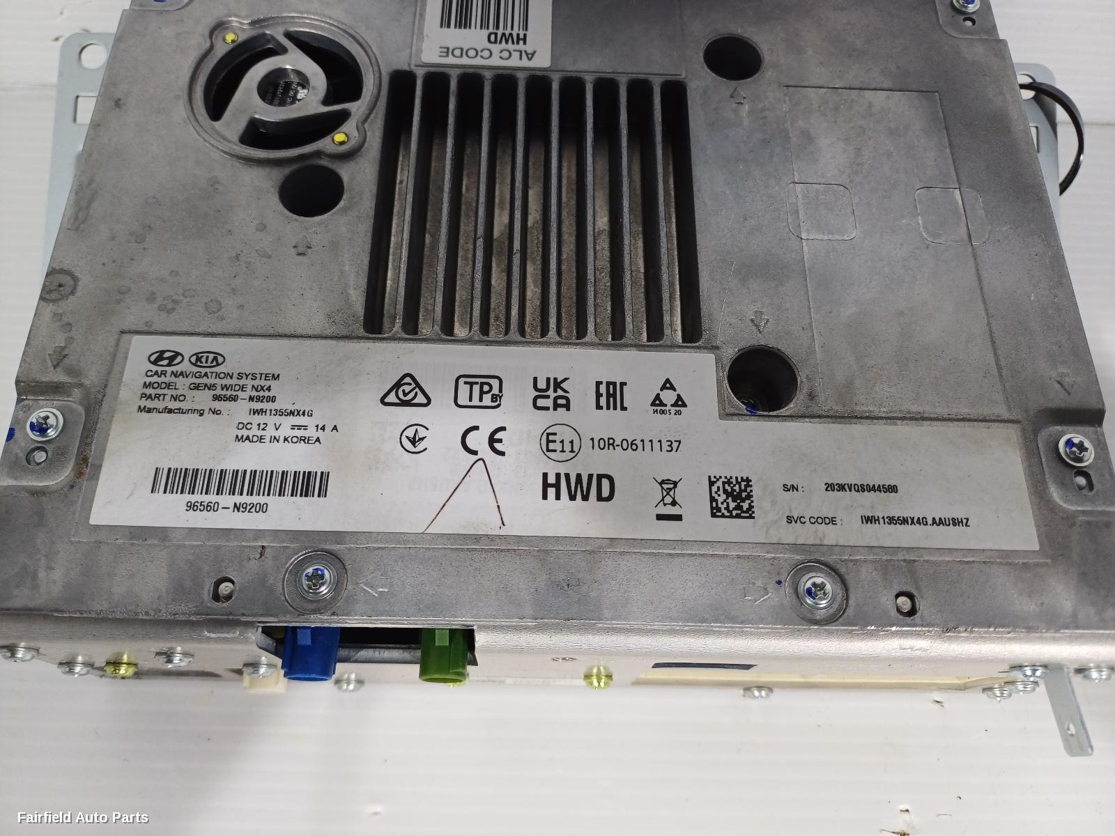 2021-2023 Hyundai Tucson Radio Cd Dvd Sat Tv