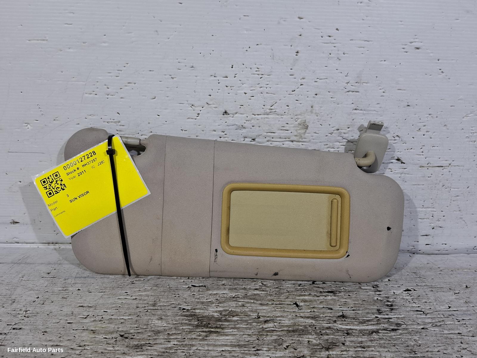 2009-2013 Mazda 3 Sunvisor