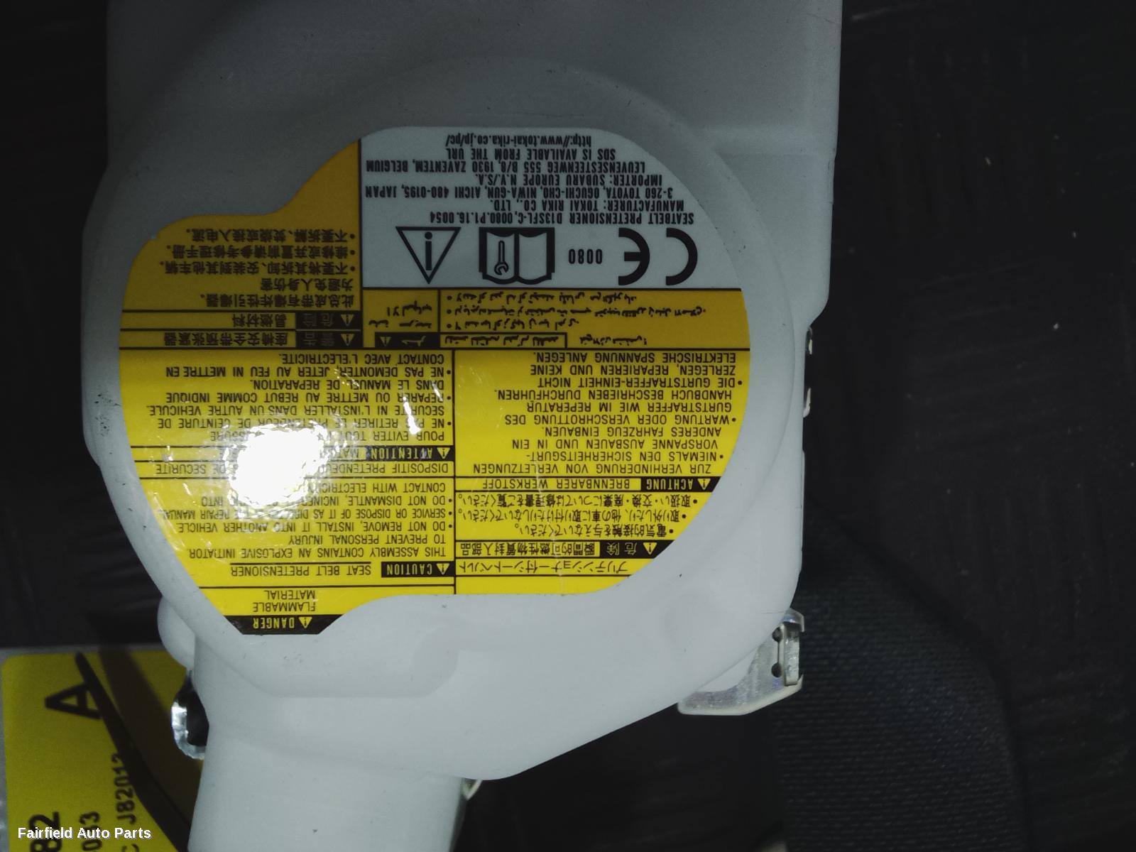 2018-2022 Subaru Forester Seatbelt Stalk