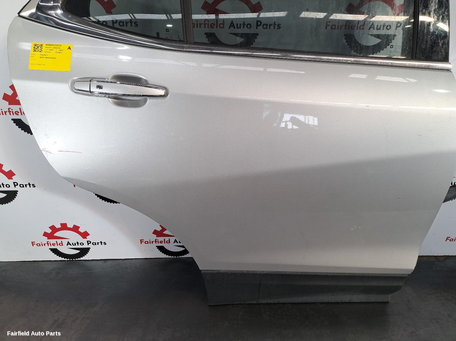 2017-2020 Holden Equinox Right Rear Door Sliding