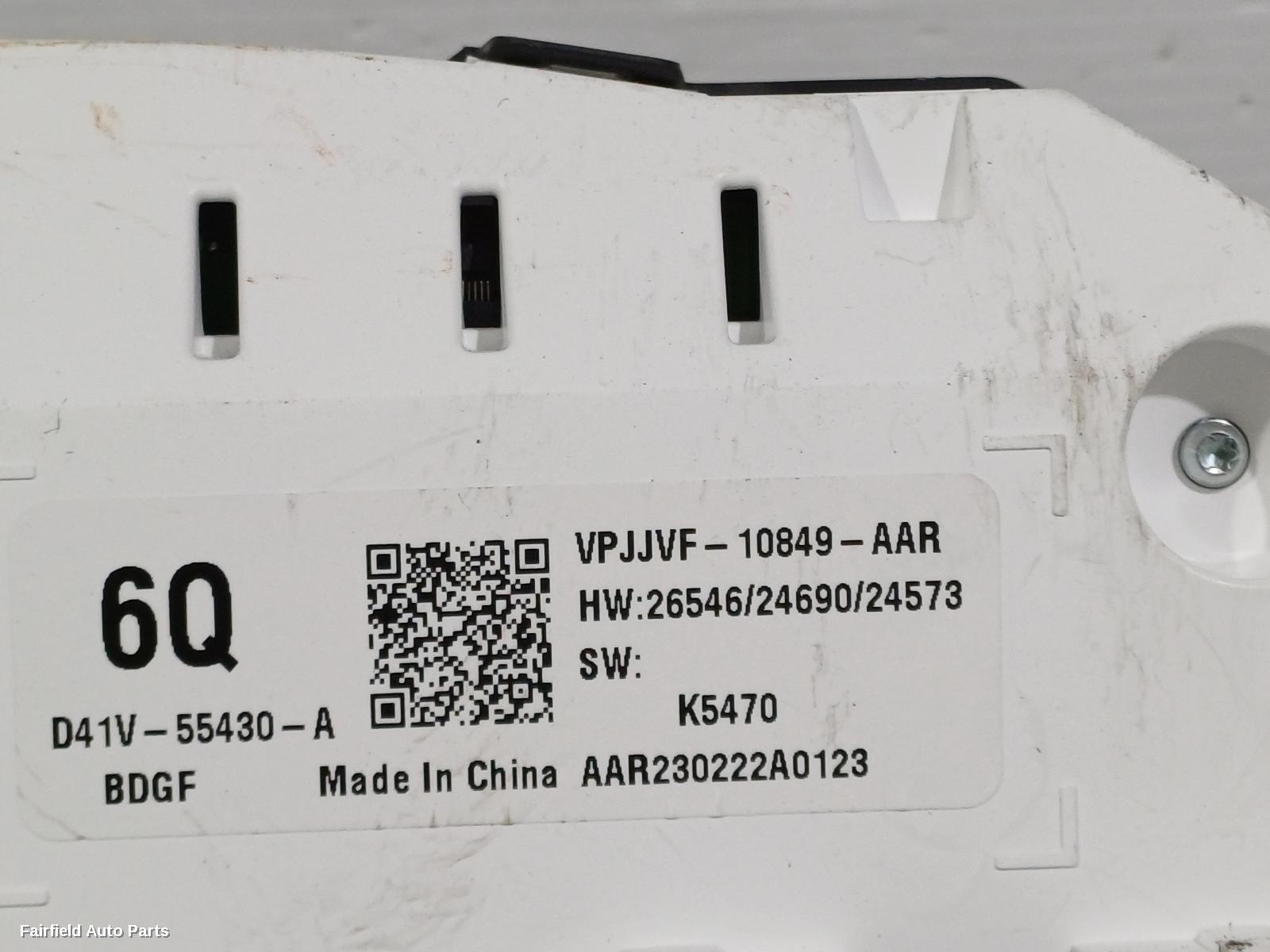 2019-2025 Mazda Cx30 Instrument Cluster