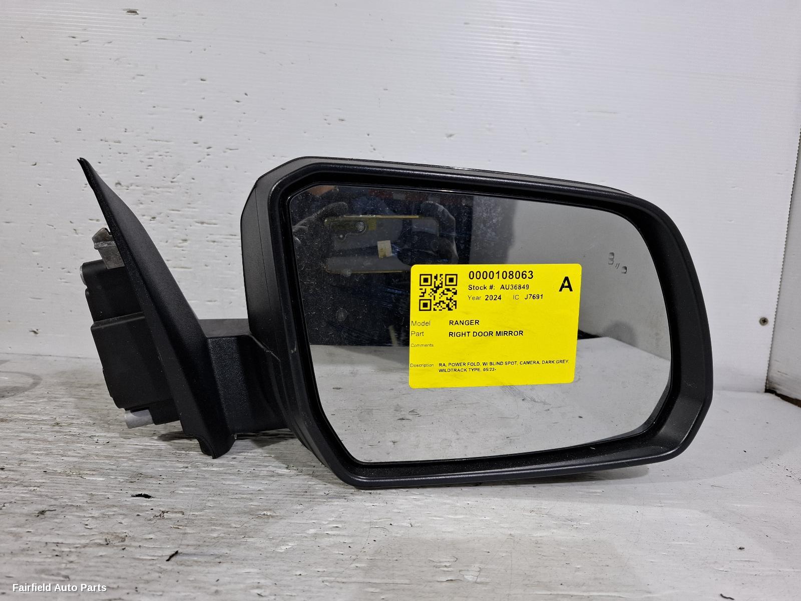 2022-2025 Ford Ranger Right Door Mirror