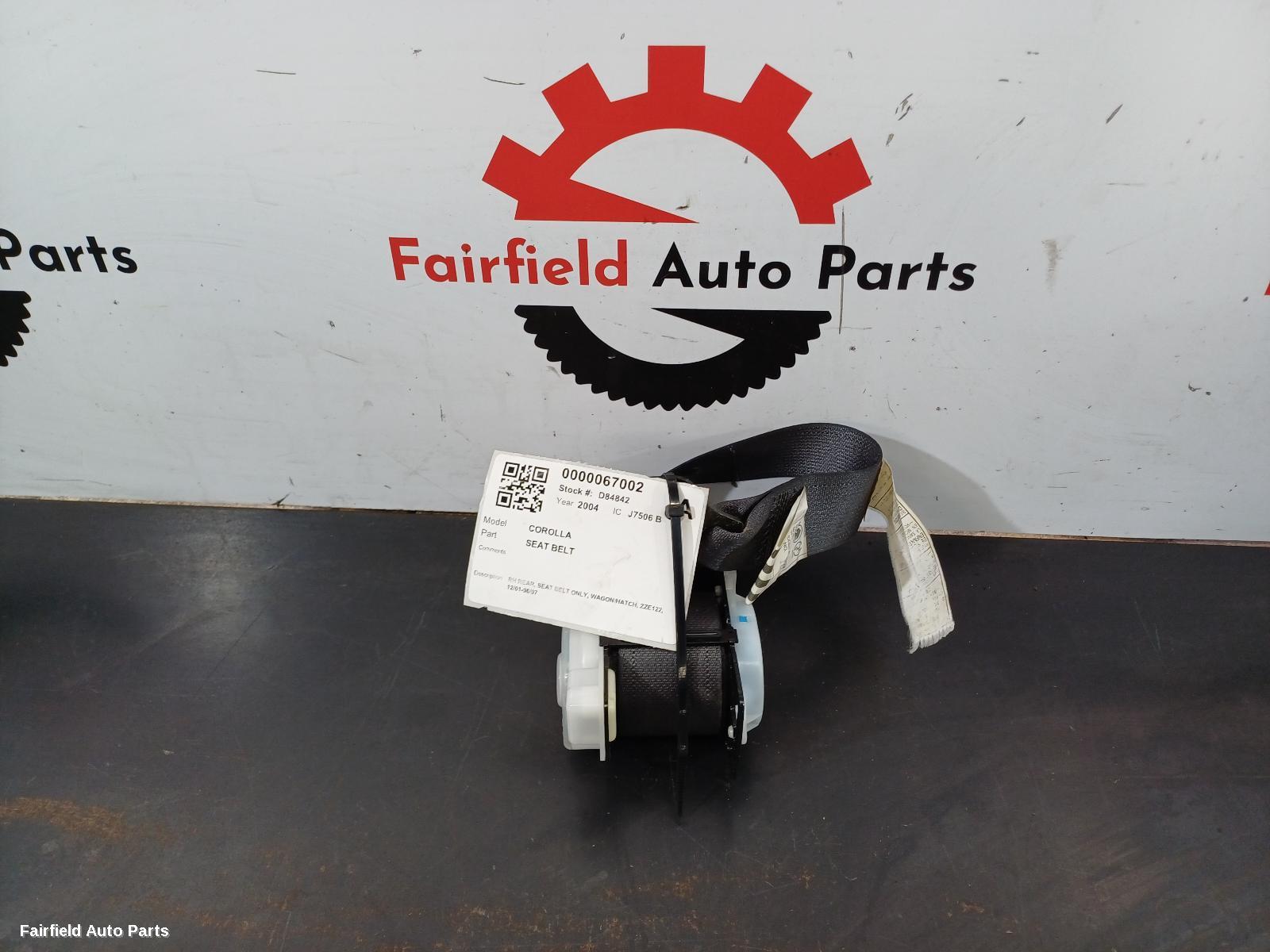 2001-2007 Toyota Corolla Seatbelt Stalk