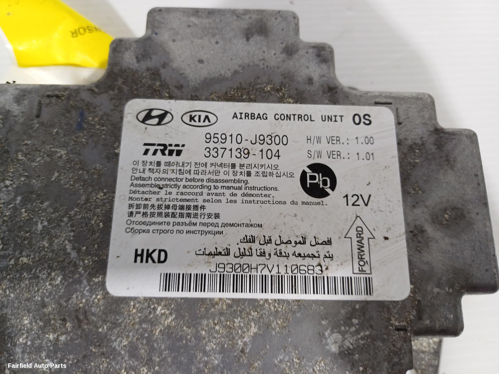 2017-2023 Hyundai Kona Airbag Module Sensor