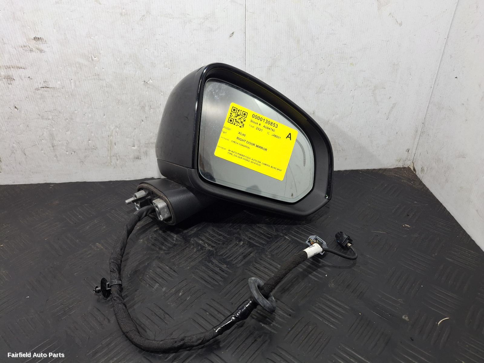 2018-2022 Volvo Xc40 Right Door Mirror