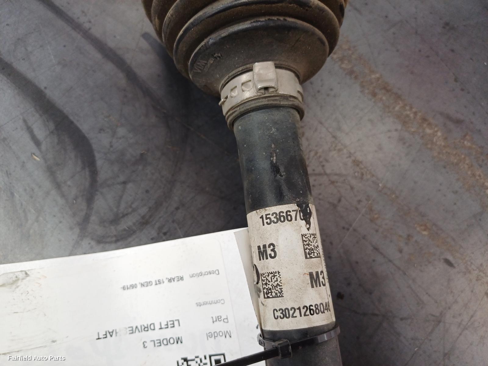 2019-2024 Tesla Model 3 Left Driveshaft
