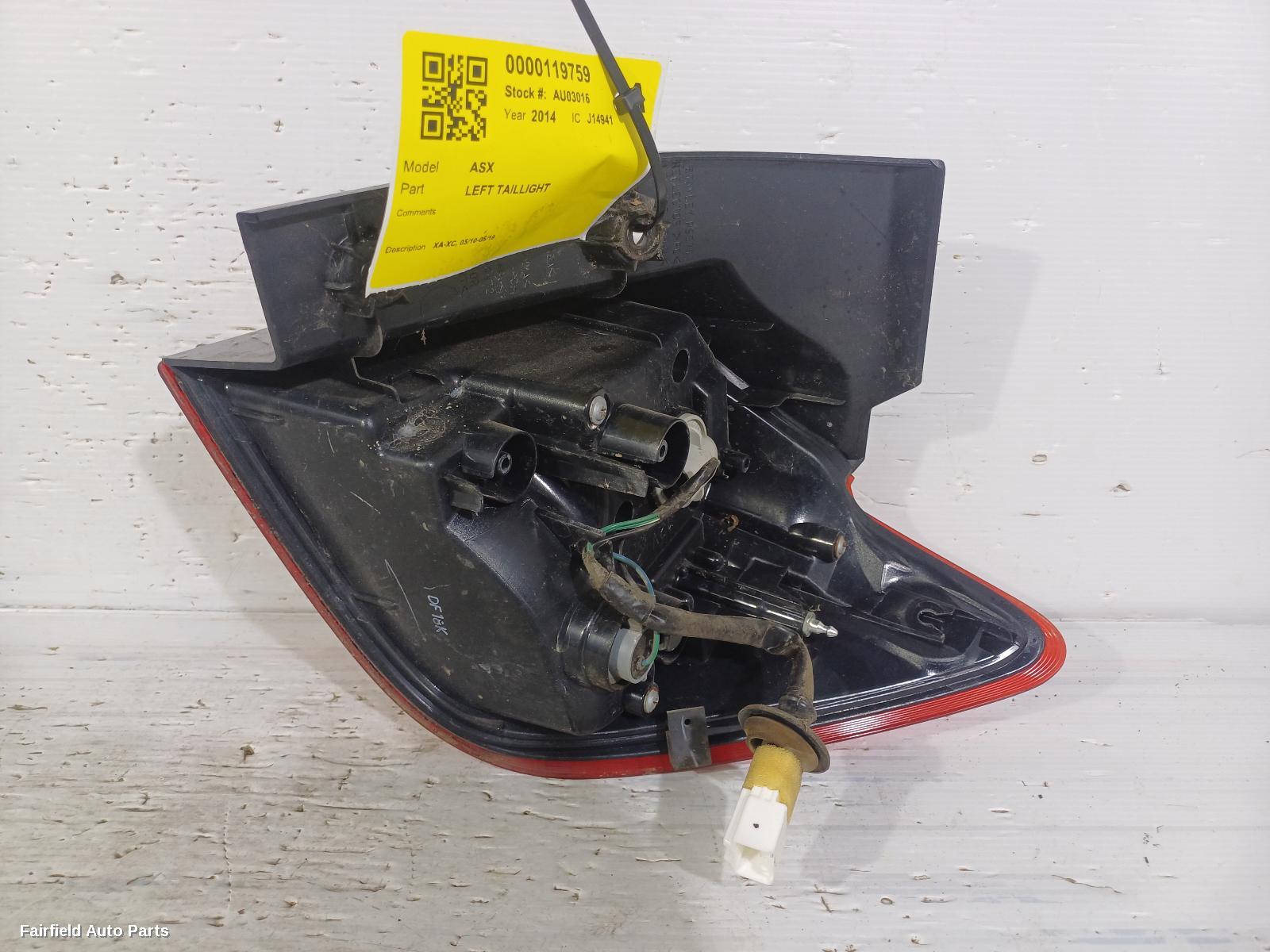 2010-2019 Mitsubishi Asx Left Taillight