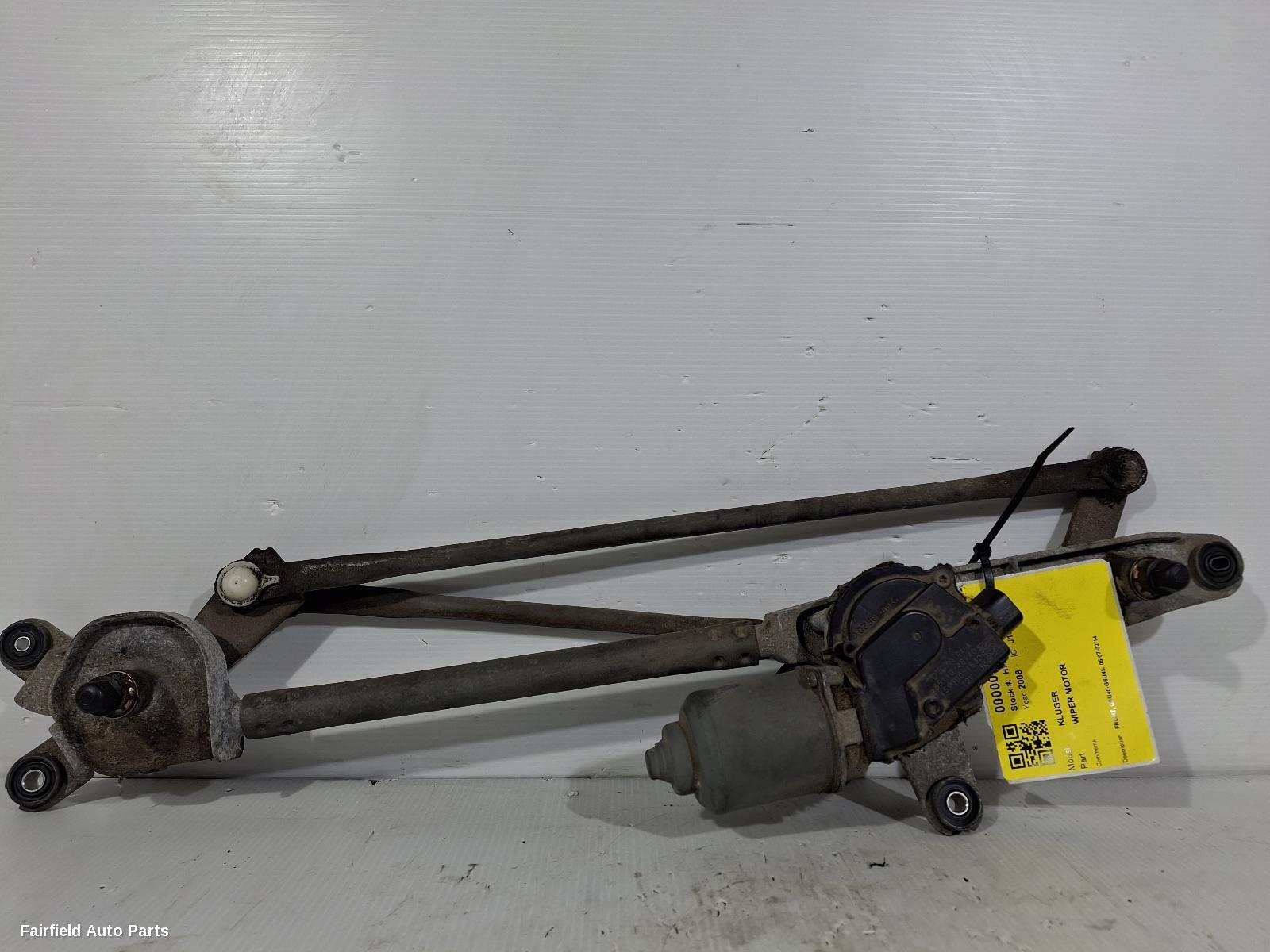 2007-2014 Toyota Kluger Wiper Motor