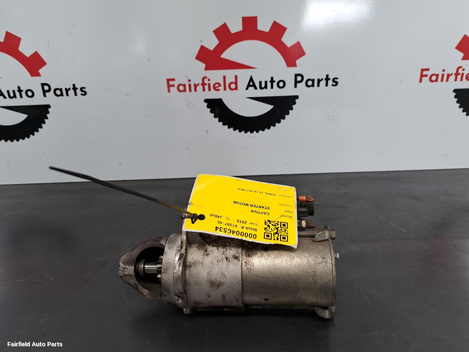 2011-2018 Holden Captiva Starter