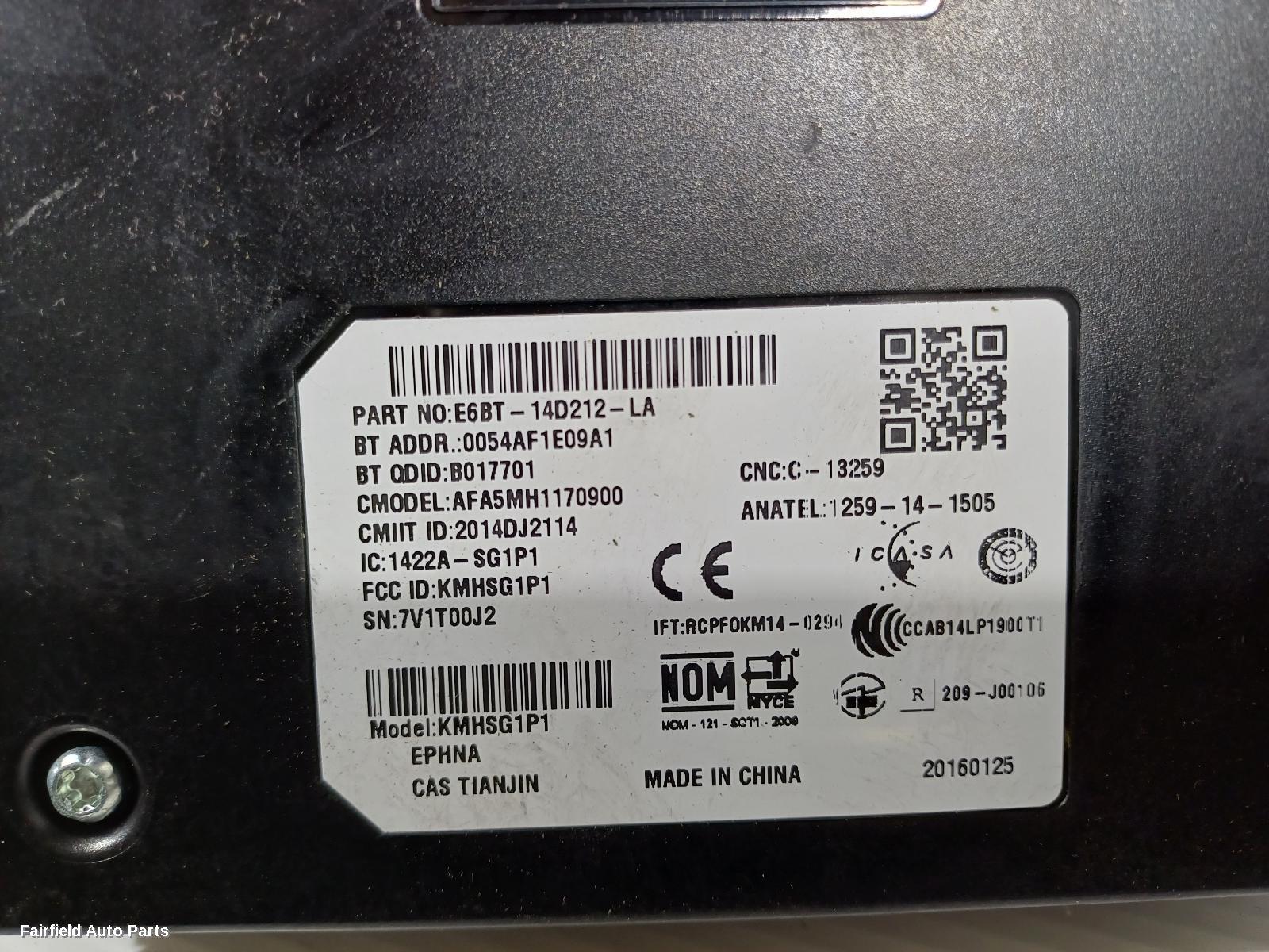 2011-2022 Ford Ranger Radio Cd Dvd Sat Tv