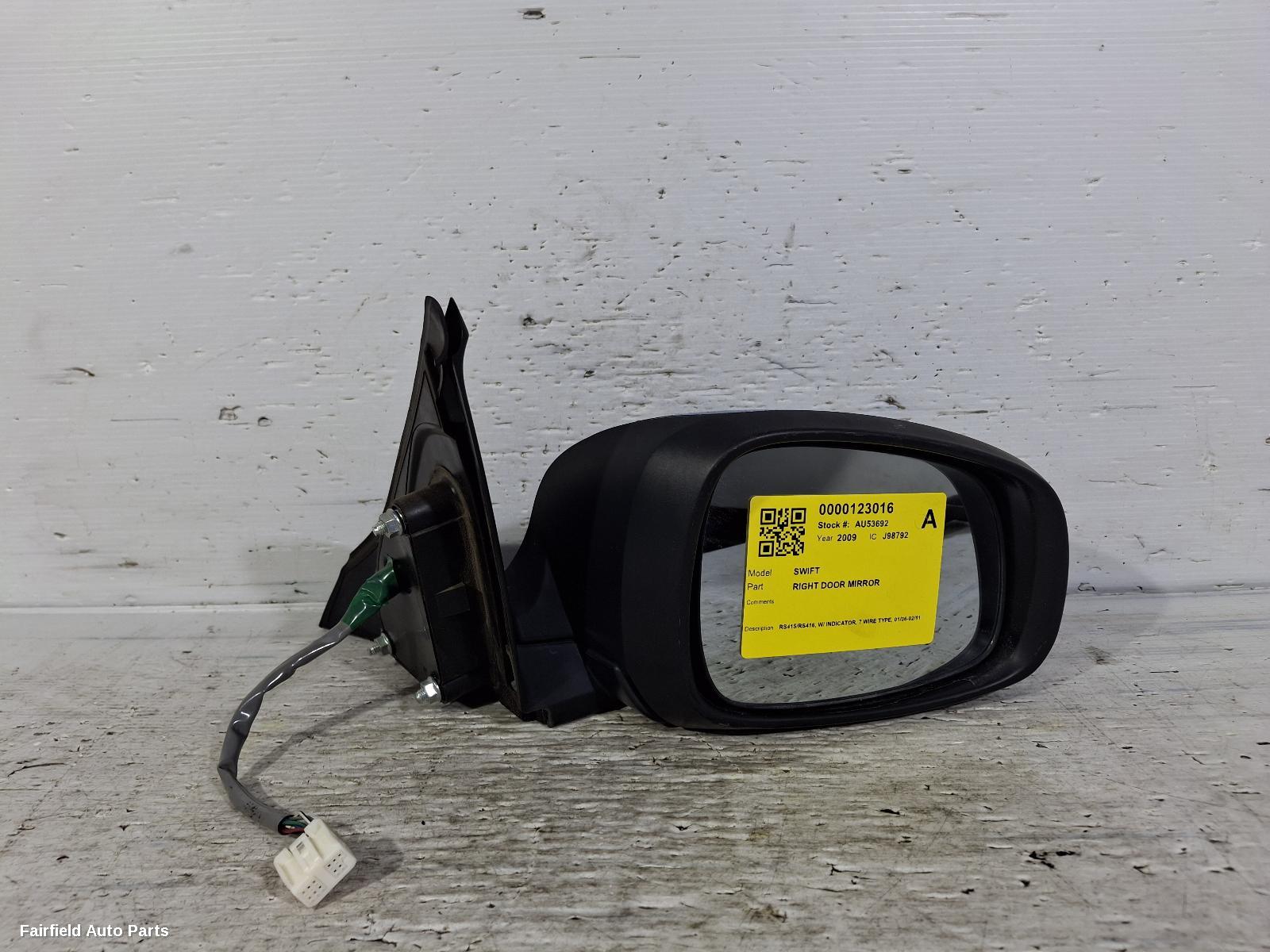 2006-2011 Suzuki Swift Right Door Mirror