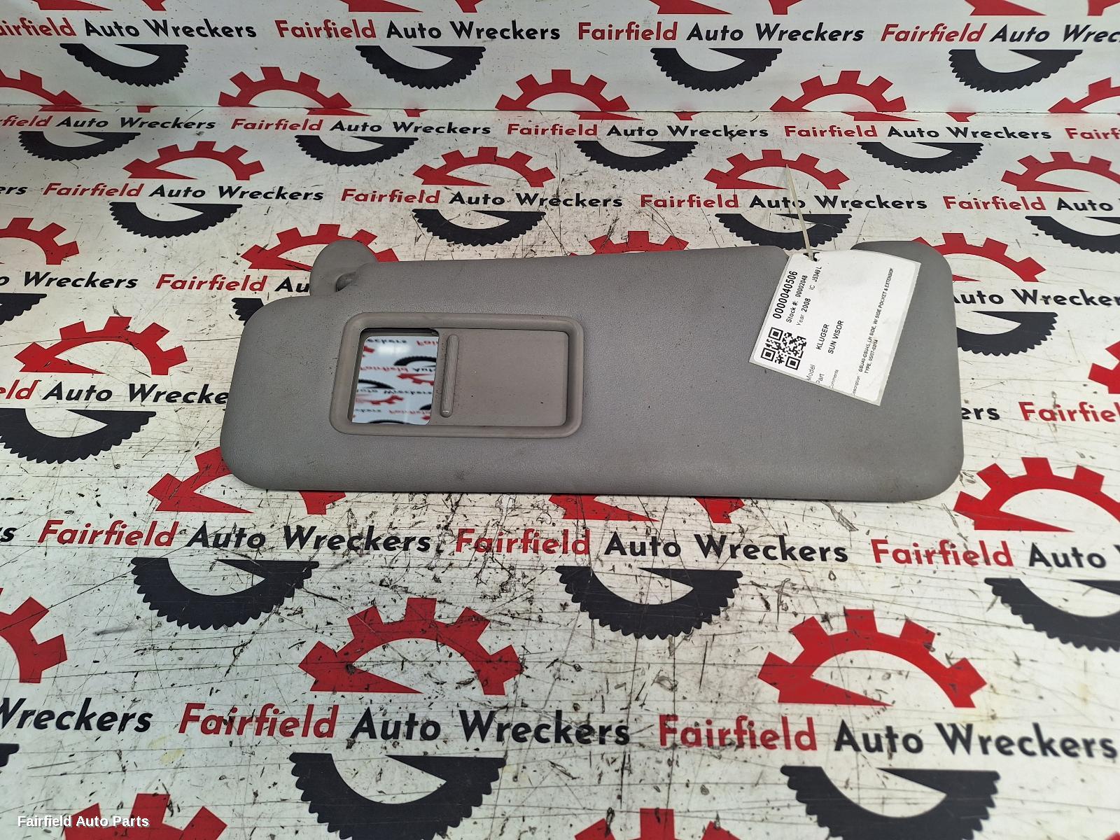 2007-2014 Toyota Kluger Sunvisor