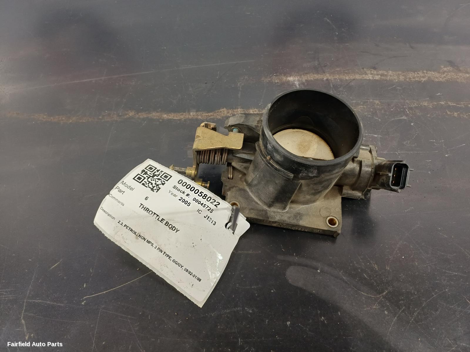 2002-2008 Mazda 6 Throttle Body