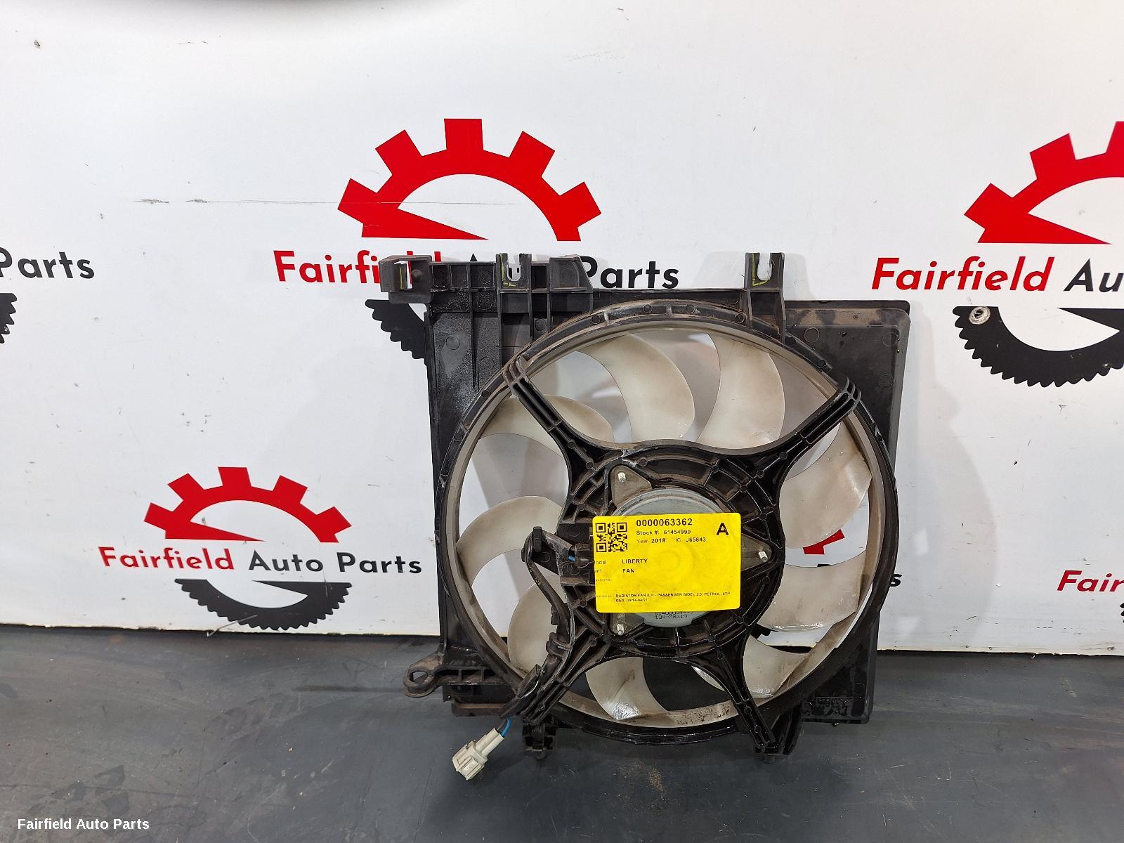 2014-2021 Subaru Liberty Fan