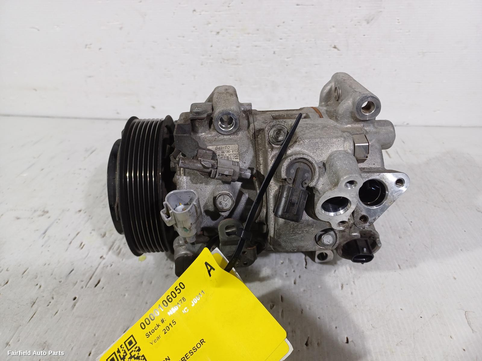 2015-2017 Toyota Aurion A C Compressor