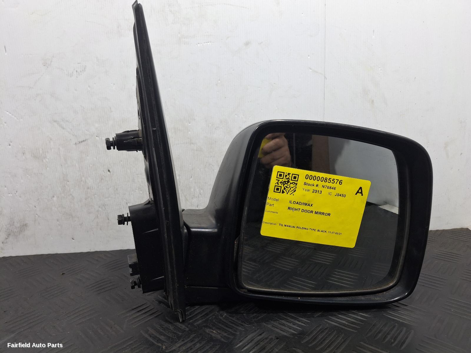 2007-2021 Hyundai Iload/imax Right Door Mirror
