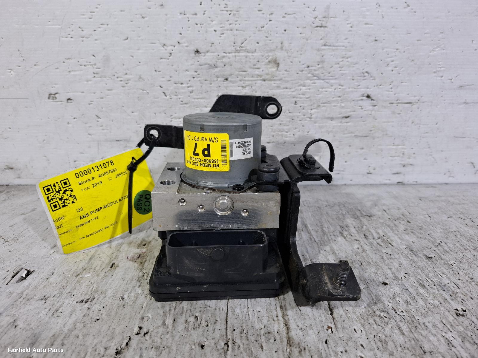 2017-2026 Hyundai I30 Abs Pump Modulator