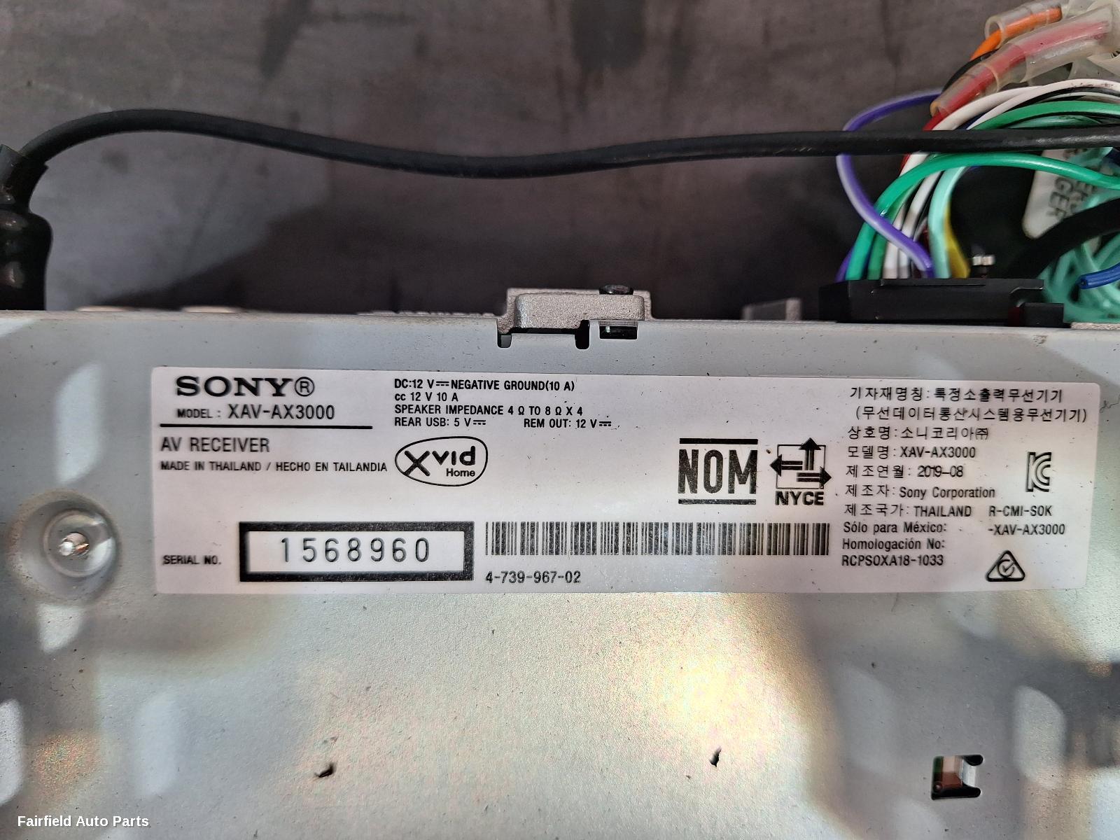 2011-2018 Hyundai Veloster Radio Cd Dvd Sat Tv