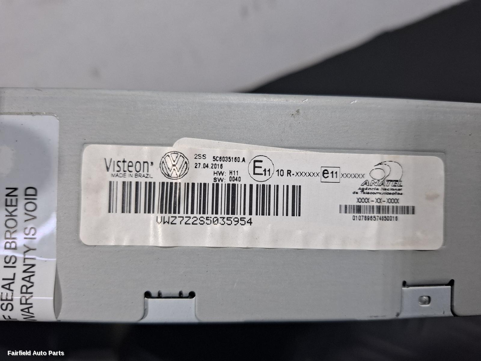 2010-2016 Volkswagen Amarok Radio Cd Dvd Sat Tv