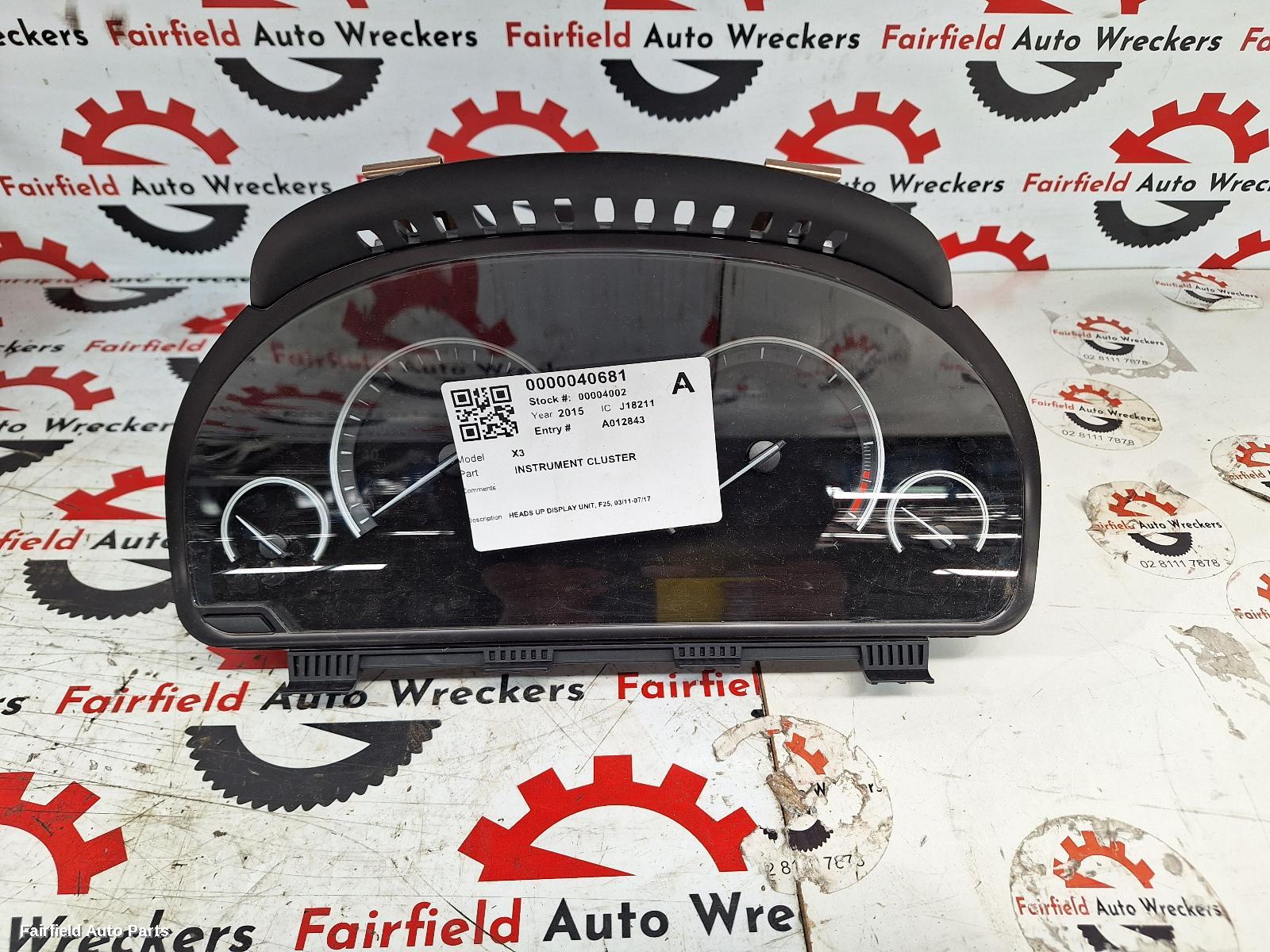 2003-2017 Bmw X3 Instrument Cluster