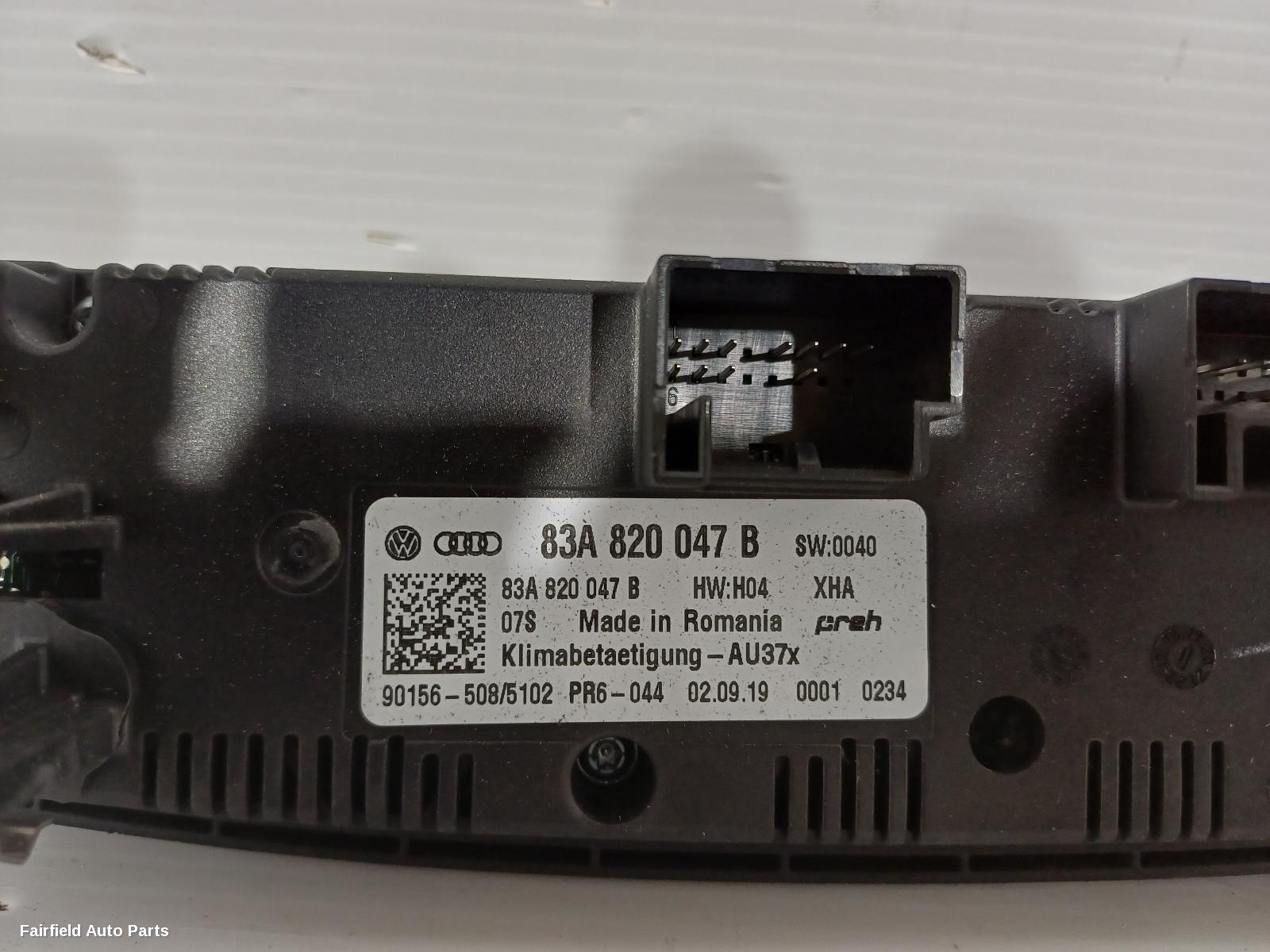 2019-2026 Audi A1 Heater Ac Controls
