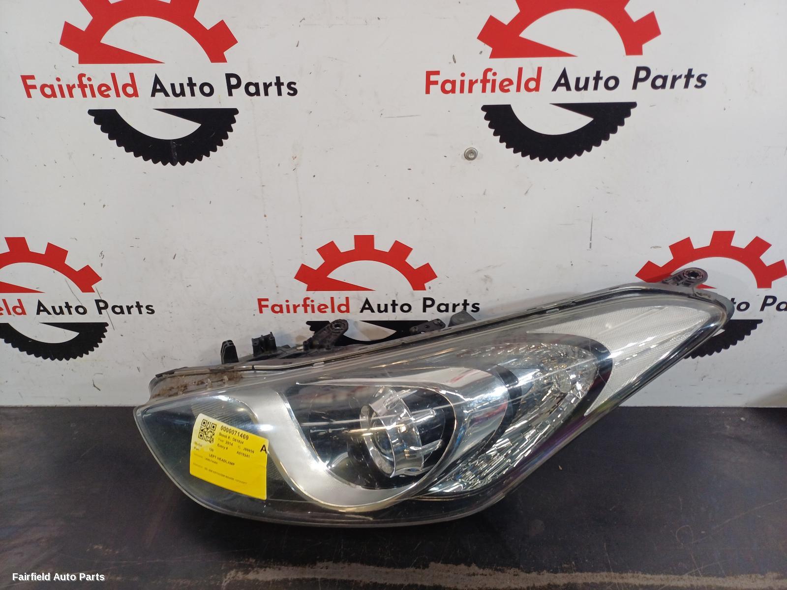 2012-2017 Hyundai I30 Left Headlamp