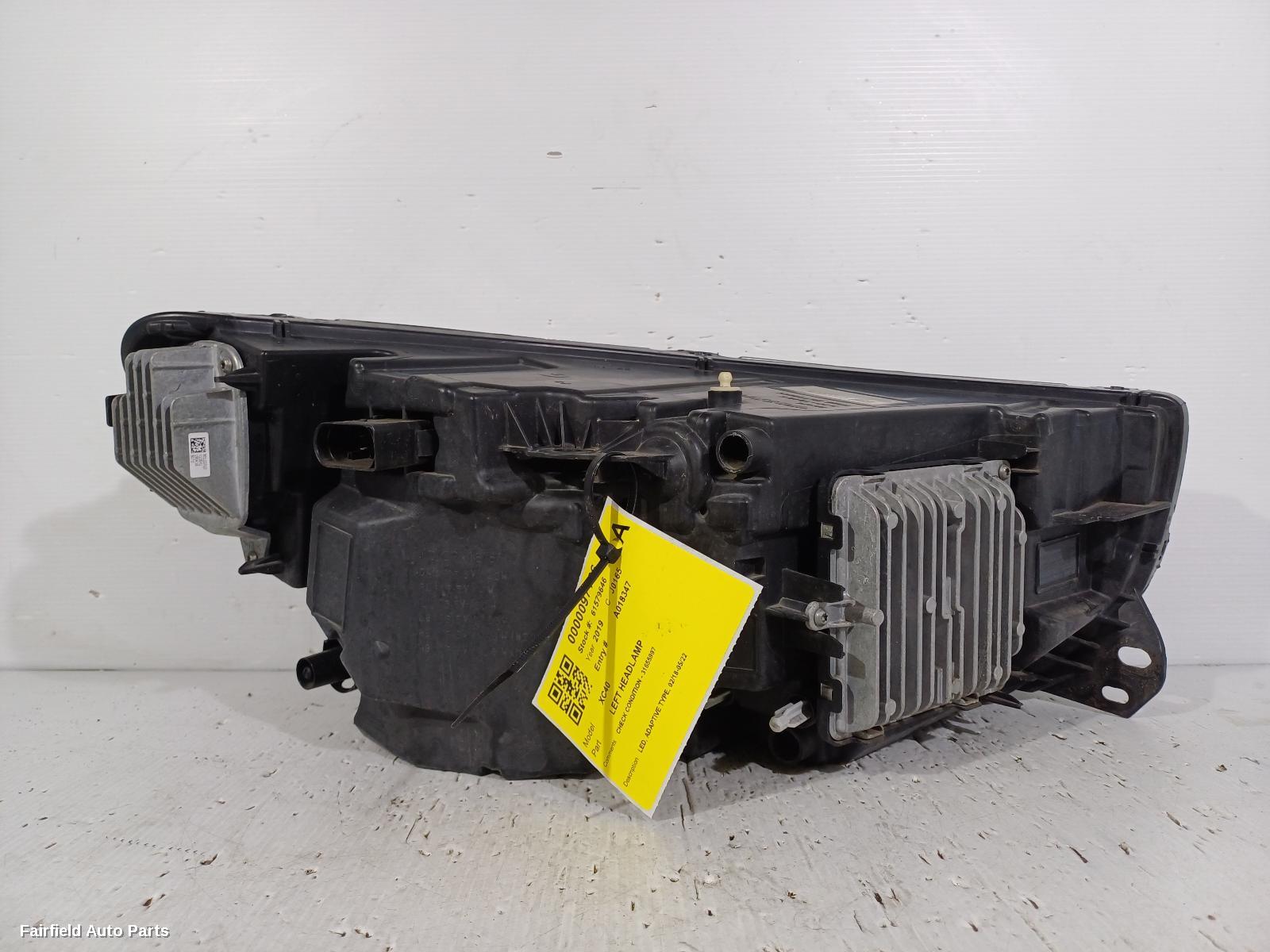 2018-2022 Volvo Xc40 Left Headlamp